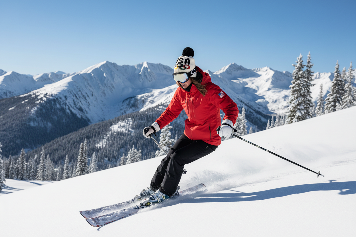 USA Hat Handknit America Hat USA OLYMPIC Rings Knit Hat