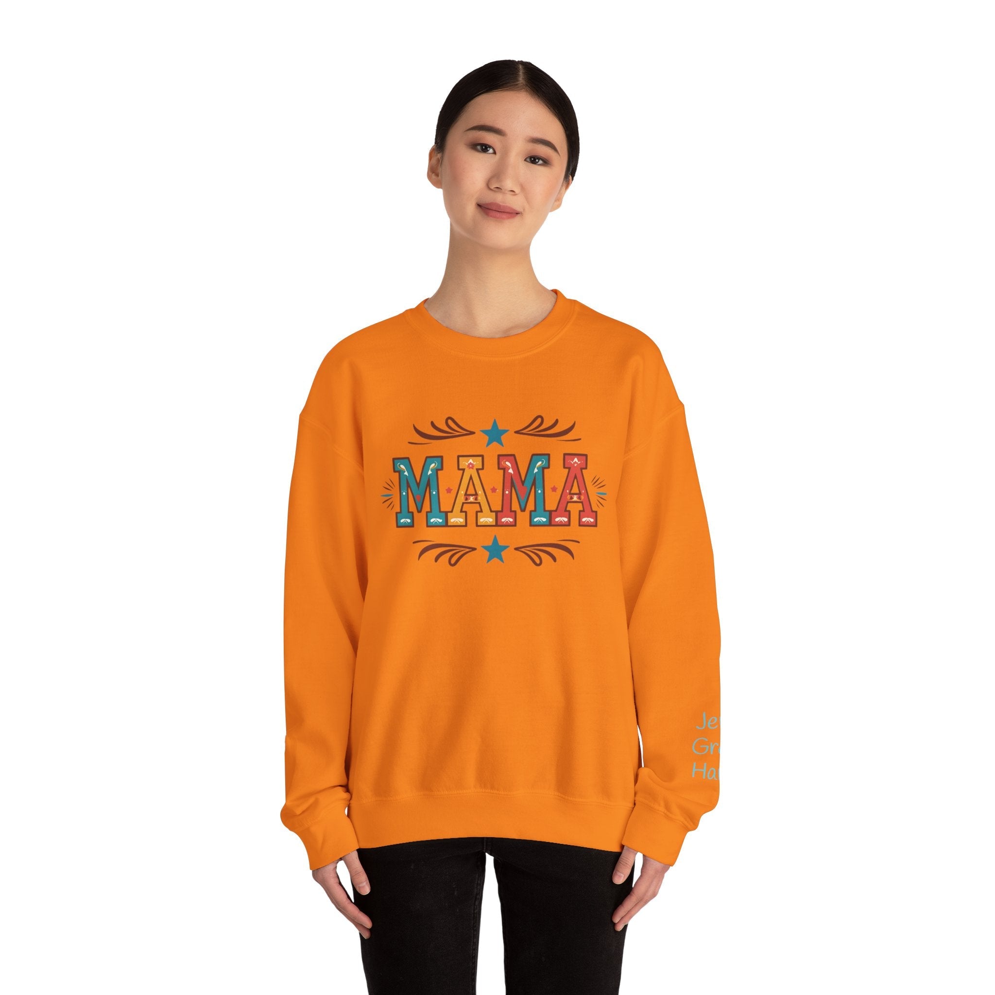 Western MAMA Sweatshirt, Custom Mom Gift with Kids Names, Cozy Mothers Day Crewneck - Razels