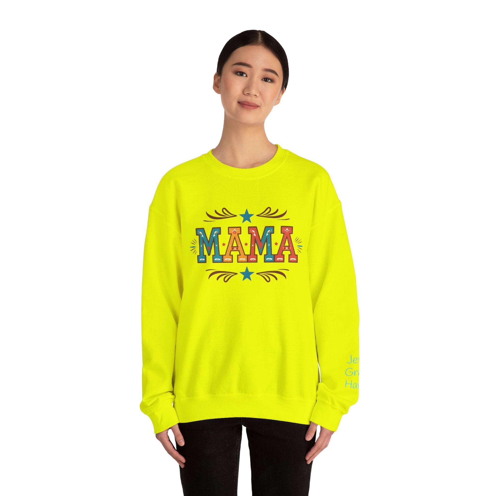 Western MAMA Sweatshirt, Custom Mom Gift with Kids Names, Cozy Mothers Day Crewneck - Razels