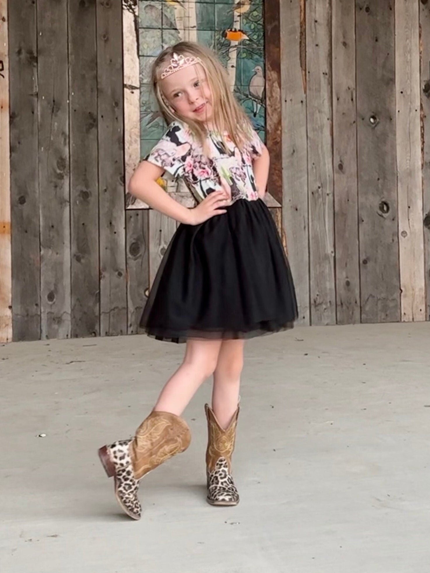 Western Party Dress for Girls, TUTU Cowgirl Outfit - Razels