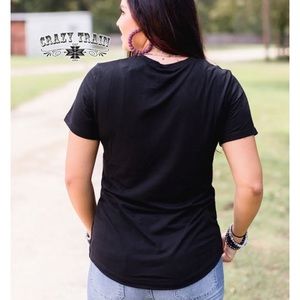 Womens Sequin Thunder Bolt Tee - Razels