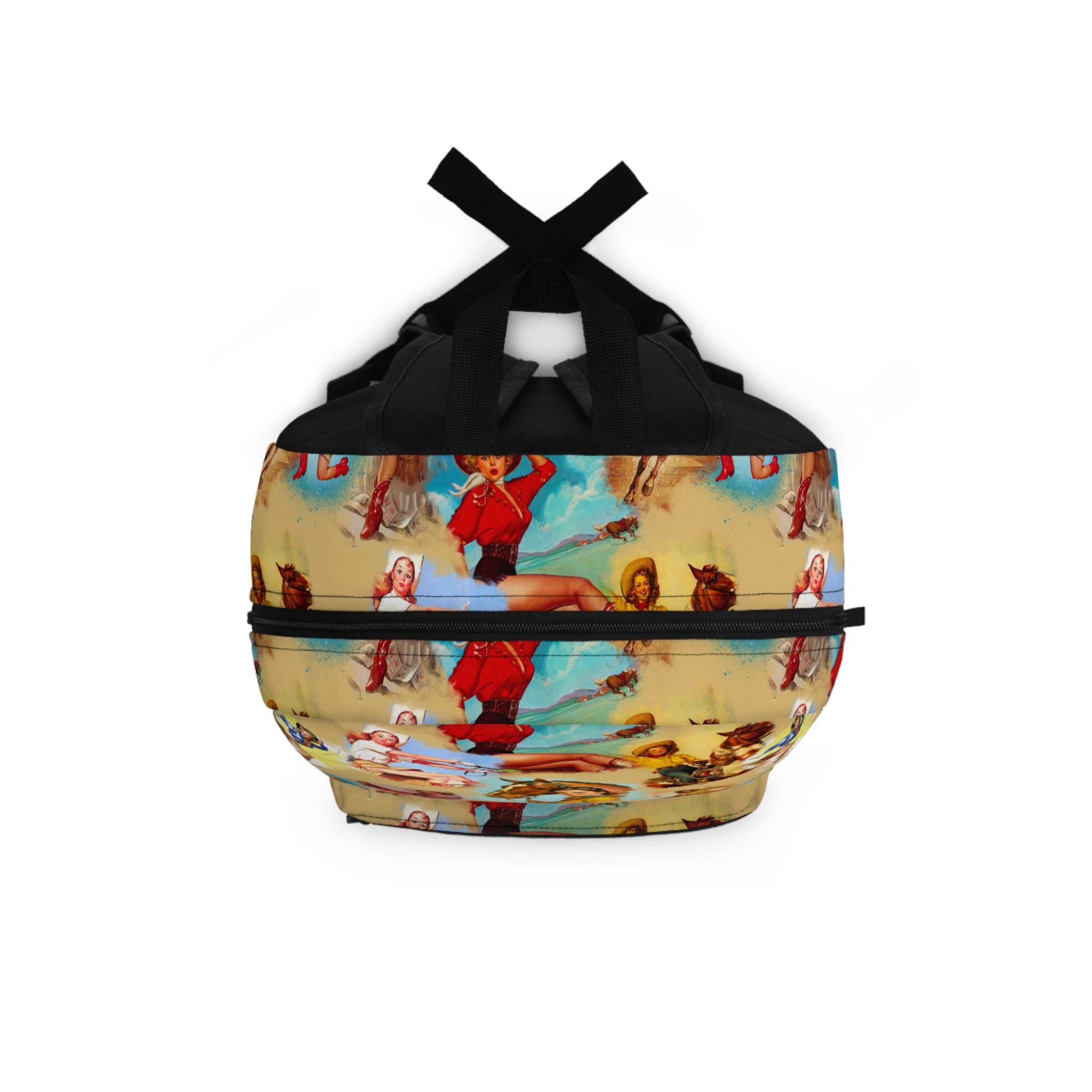 Vintage Cowgirl Backpack, Customizable Cowgirl Bag | Western School Bag, School Backpack