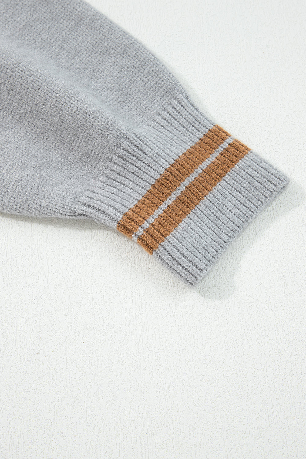 Light Grey “See You Cowboy” Embroidered Western Sweater | Oversized Drop Shoulder Graphic Pullover