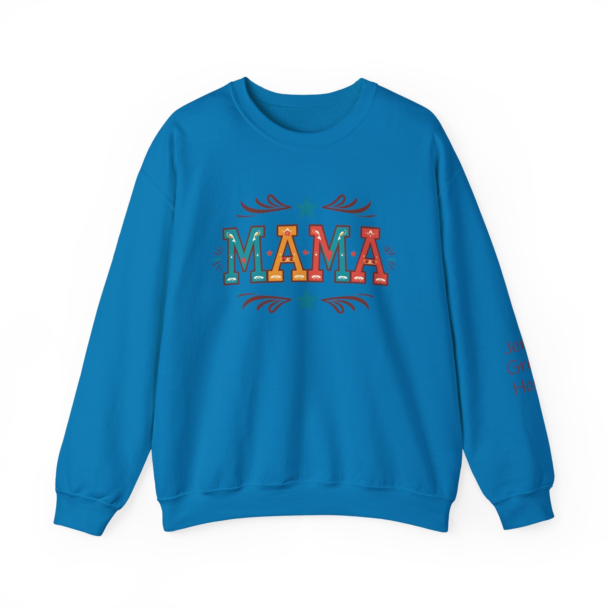 Western MAMA Sweatshirt, Custom Mom Gift with Kids Names, Cozy Mothers Day Crewneck