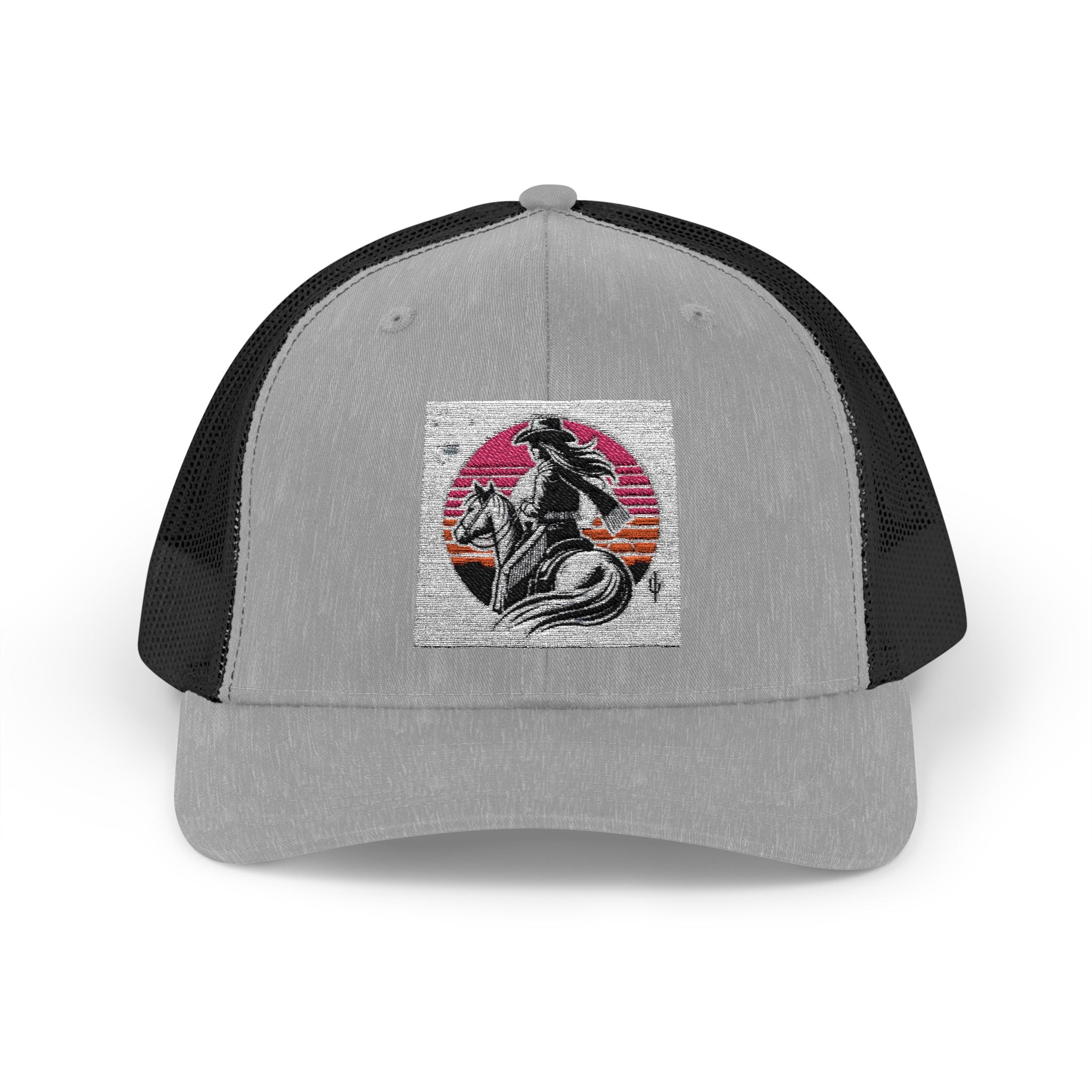 Cowgirl Trucker Hat, Cowgirls BASEBALL HAT, Custom Trucker Hat, Mid Height Western Cap, Emboidered Snapback Trucker Cap
