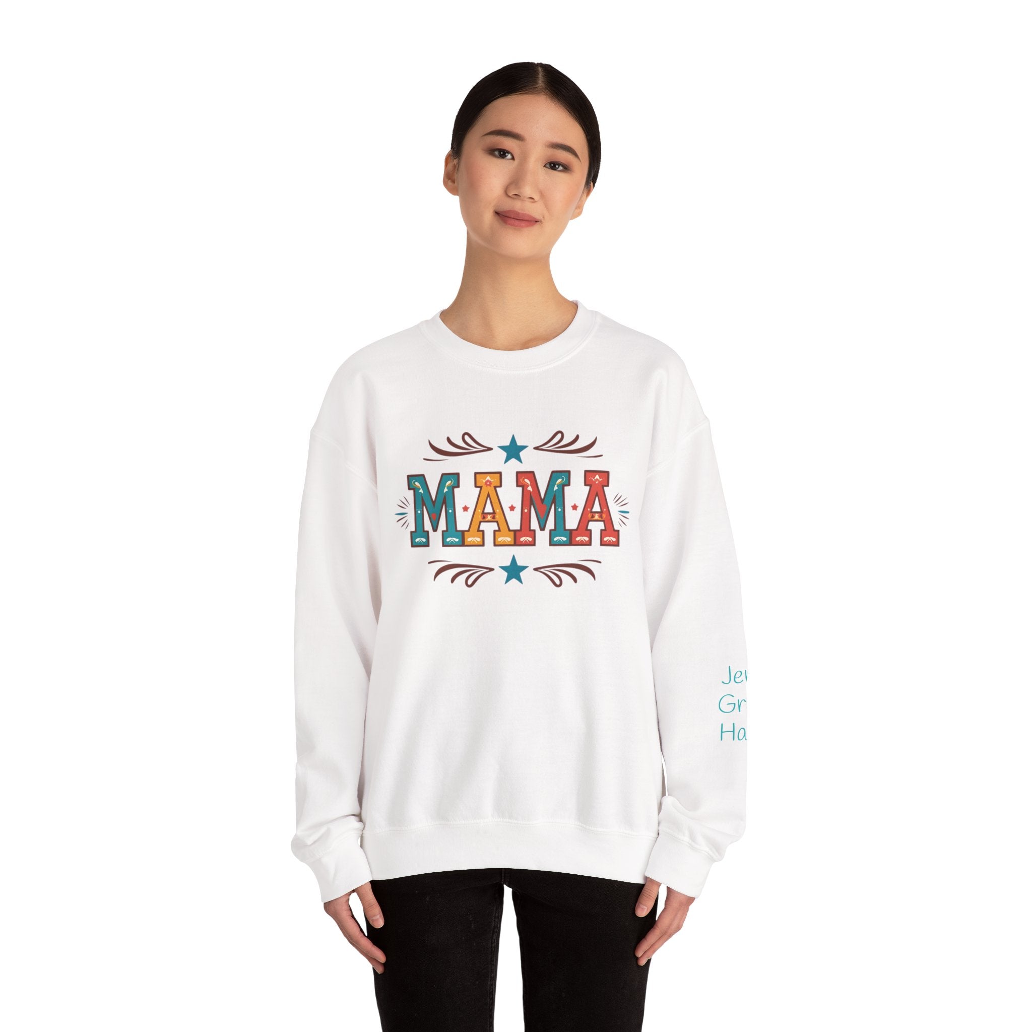 Western MAMA Sweatshirt, Custom Mom Gift with Kids Names, Cozy Mothers Day Crewneck