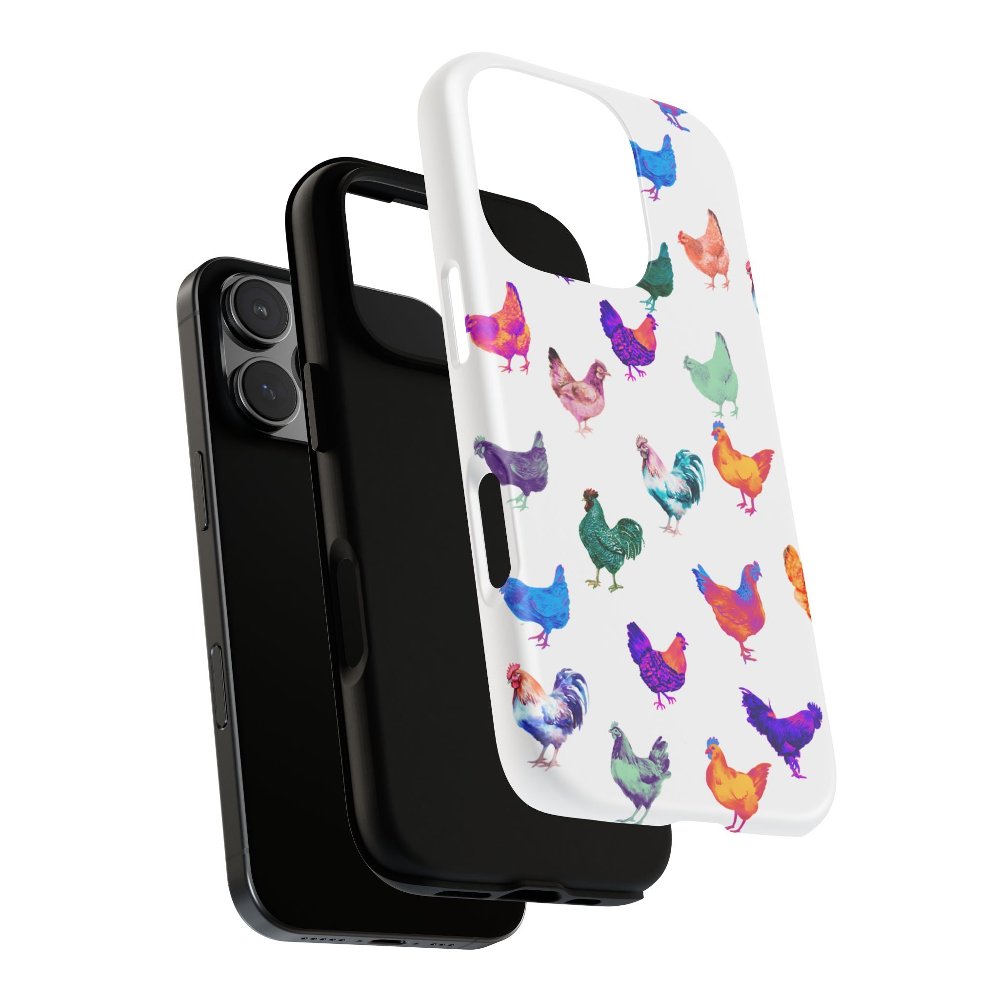 Cute Chicken Phone Case, Neon Chicken Phone Case, Chicken Lover Gift, QUIRKY PHONE CASE