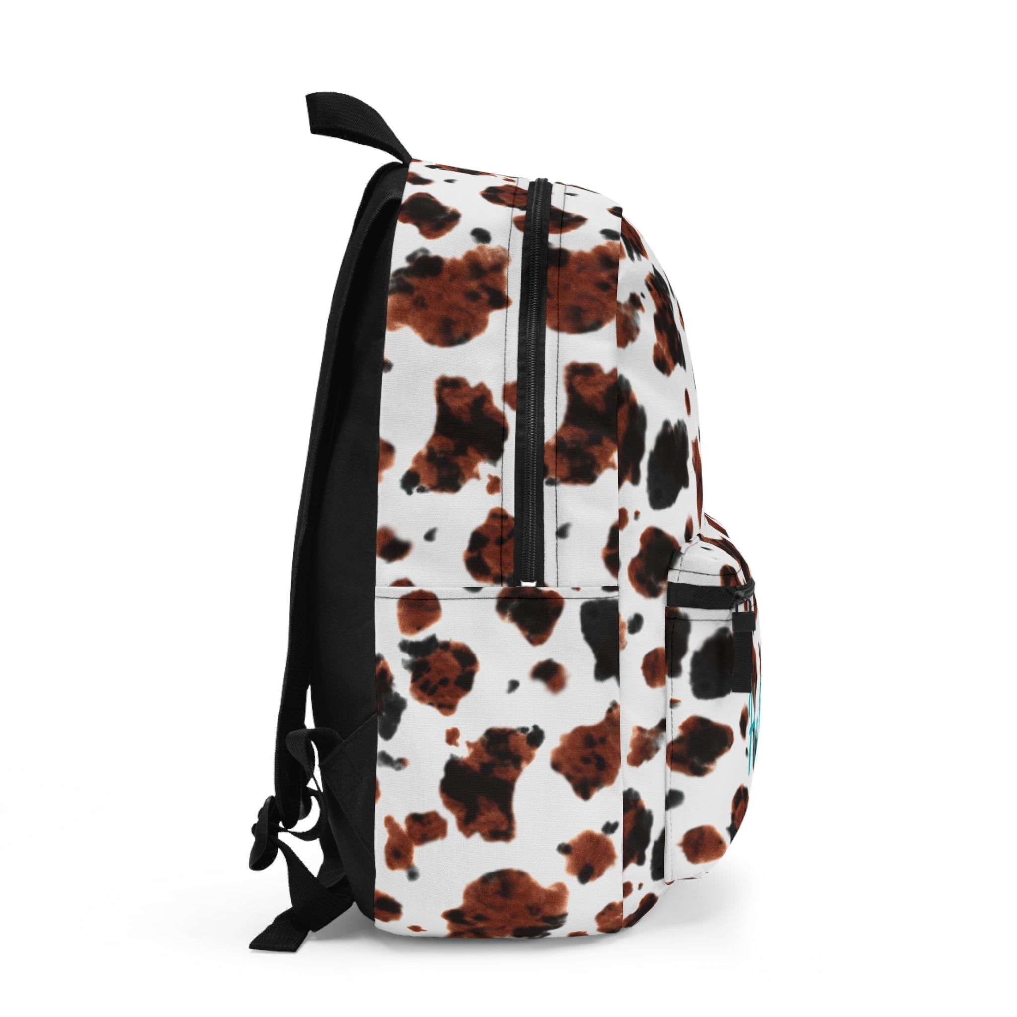 Personalized Cow Print Backpack,  Brindle Western Back to School Bag for Kids, Custom Name, Cowgirl Cowboy School Backpack