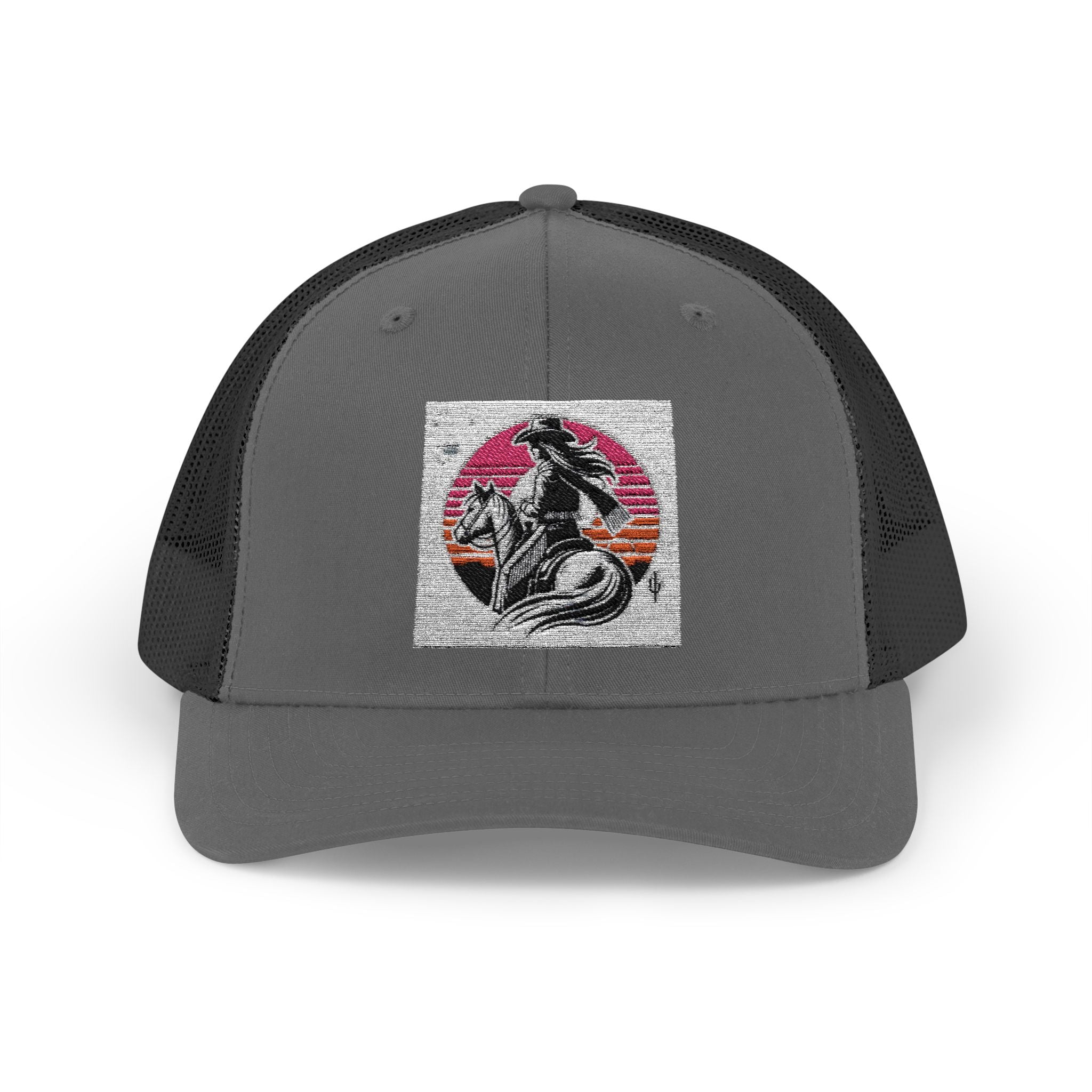 Cowgirl Trucker Hat, Cowgirls BASEBALL HAT, Custom Trucker Hat, Mid Height Western Cap, Emboidered Snapback Trucker Cap