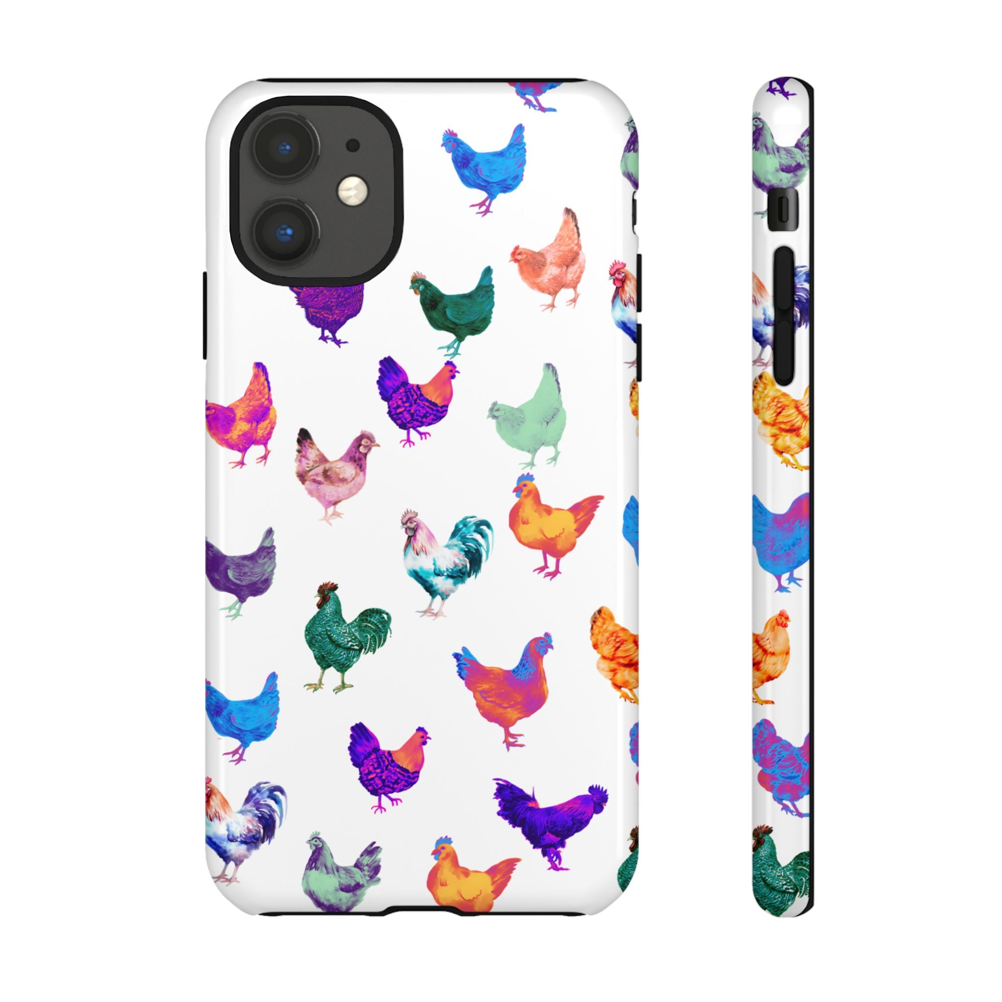 Cute Chicken Phone Case, Neon Chicken Phone Case, Chicken Lover Gift, QUIRKY PHONE CASE