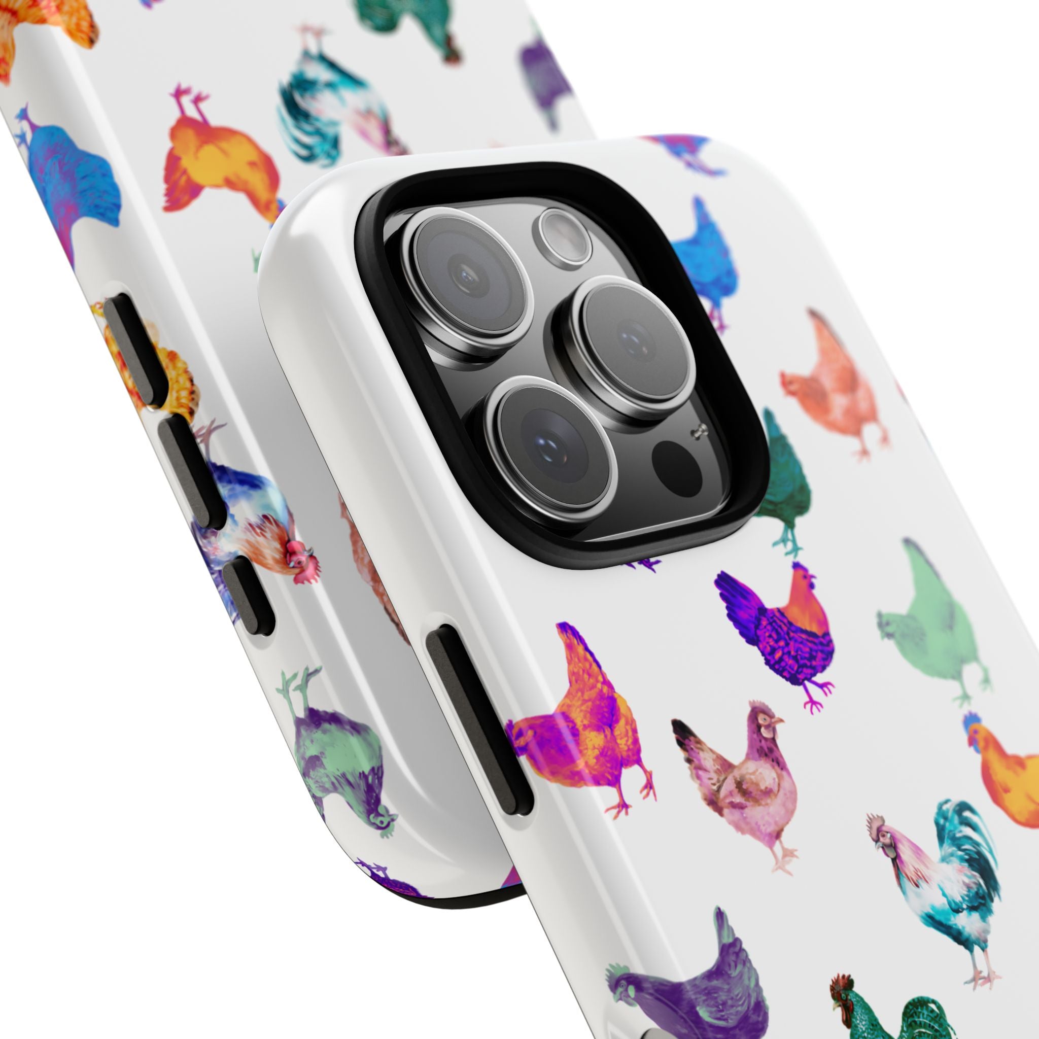 Cute Chicken Phone Case, Neon Chicken Phone Case, Chicken Lover Gift, QUIRKY PHONE CASE