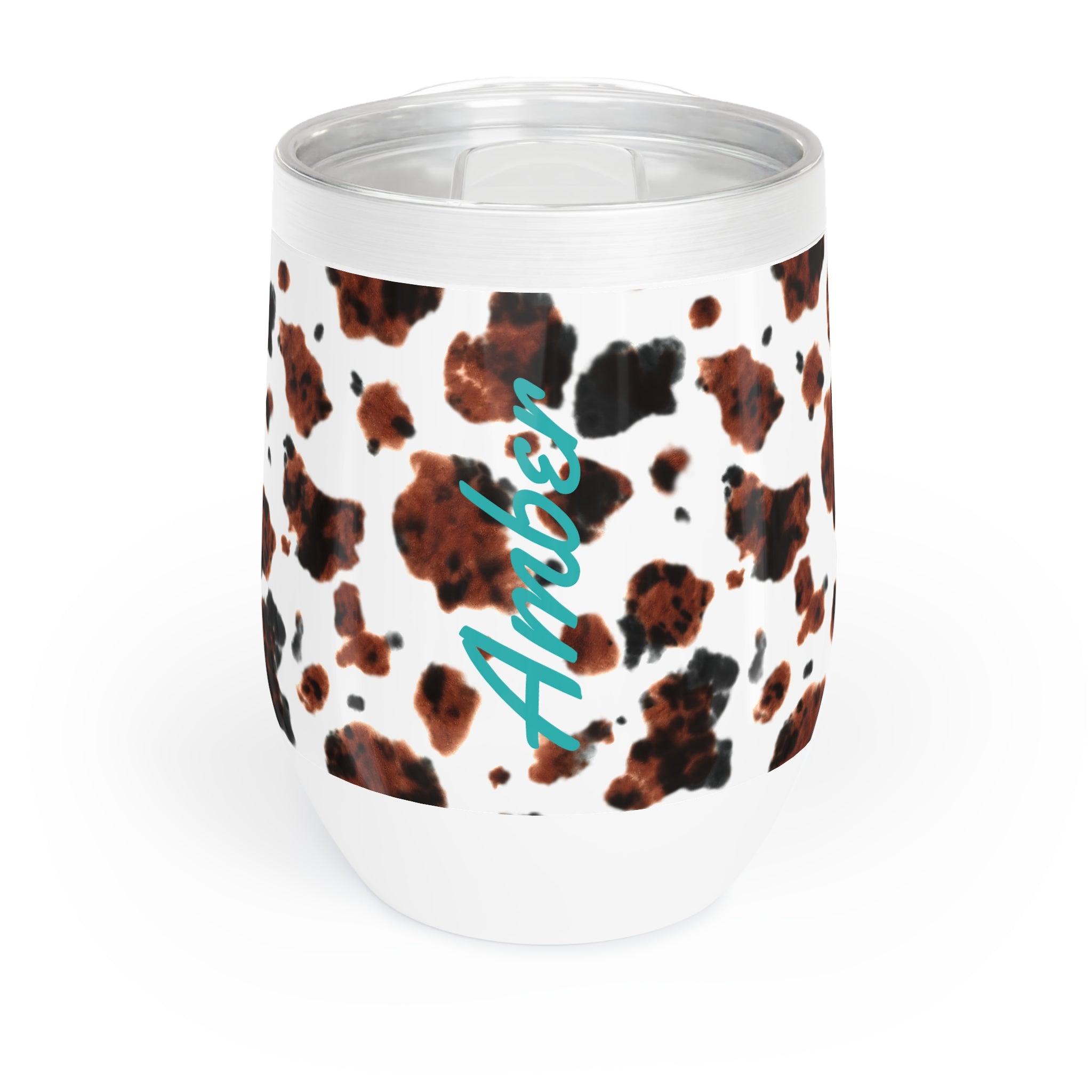 Personalized Wine Tumbler, Cowgirl Wine Tumbler, COWPRINT Tumbler, Insulated Wine Cup, Bachelorette Party, Cowgirl Summer
