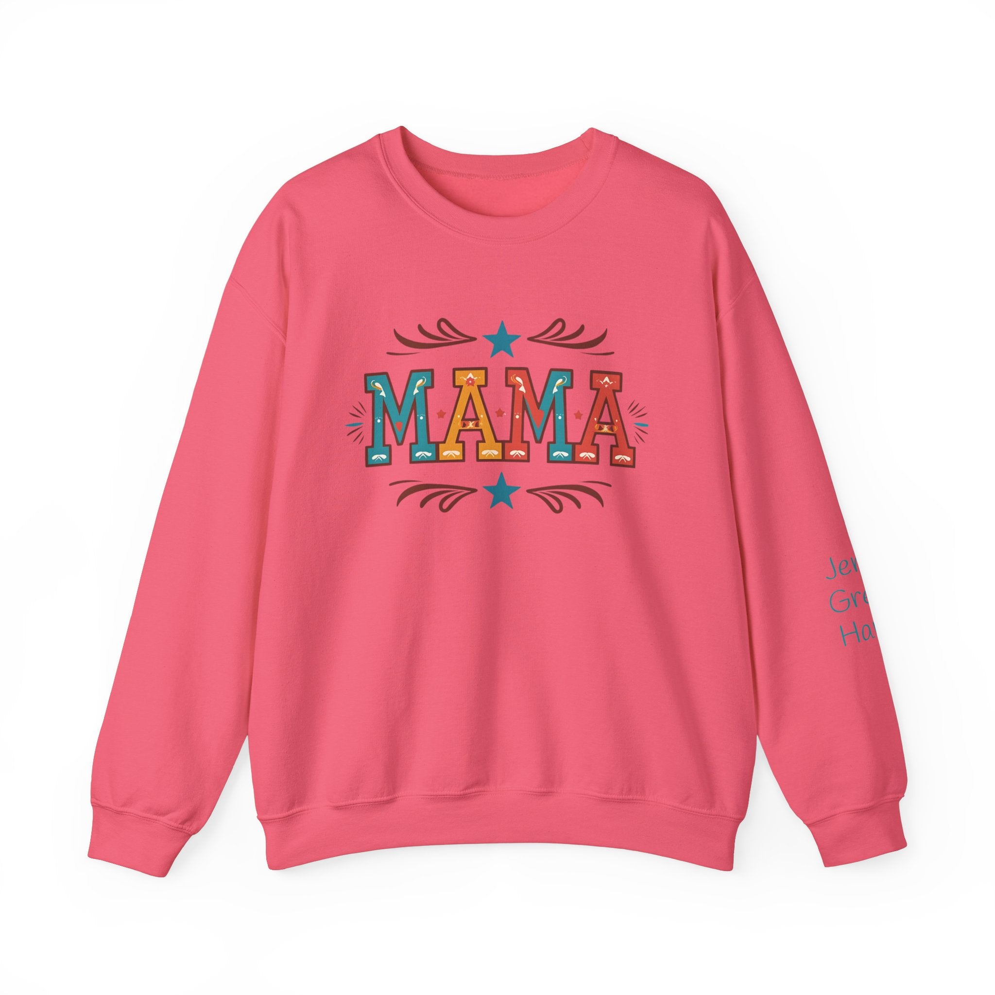 Western MAMA Sweatshirt, Custom Mom Gift with Kids Names, Cozy Mothers Day Crewneck