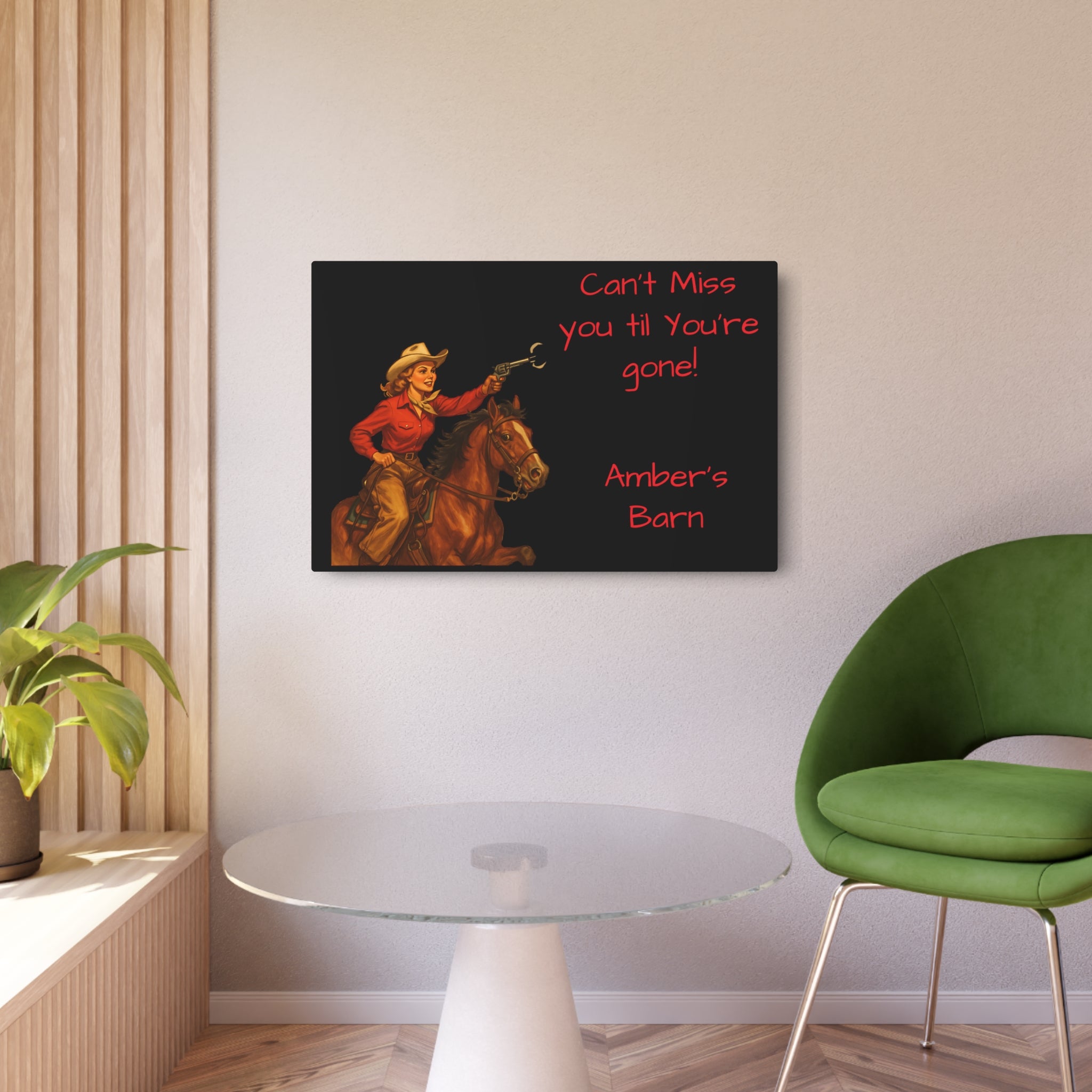 Retro Cowgirl Metal Sign, Personalized Western Decor, Western Home Decor, Cheeky Rustic Wall Art, Custom