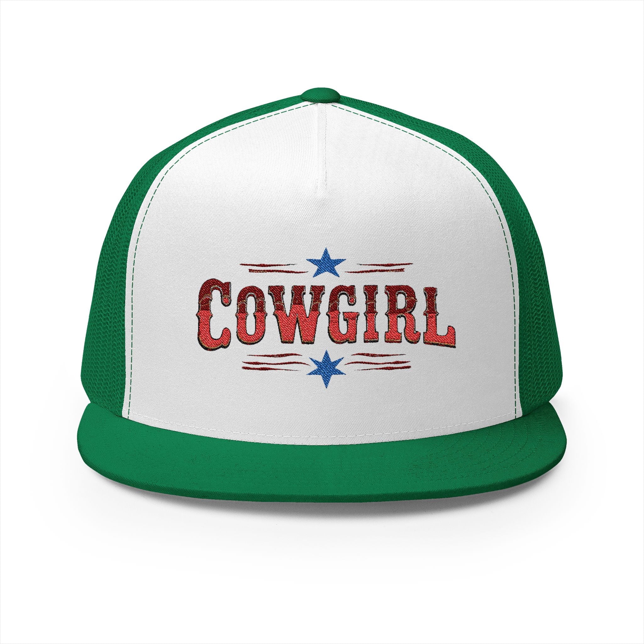 Cowgirl 5 Panel Trucker Cap, Summer Cowgirl Baseball Hat, Western Trucker Cap,