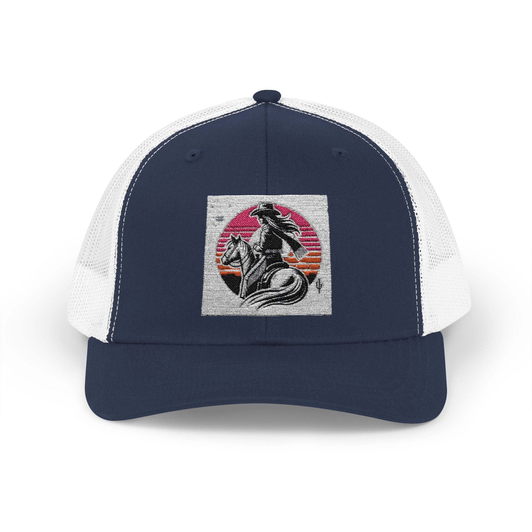 Cowgirl Trucker Hat, Cowgirls BASEBALL HAT, Custom Trucker Hat, Mid Height Western Cap, Emboidered Snapback Trucker Cap