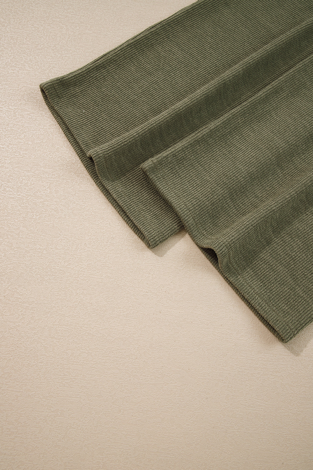 Green Knit Jumpsuit – Solid Color Casual Overall with Straight Leg & Pockets, Women’s Loose Fit One Piece Outfit