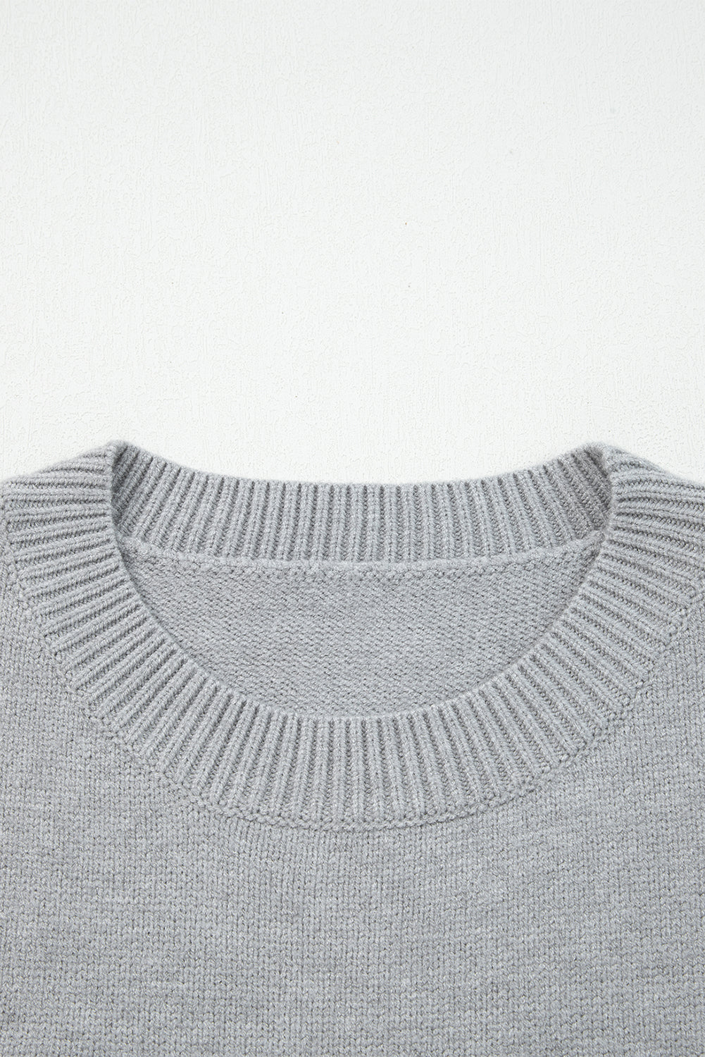 Light Grey “See You Cowboy” Embroidered Western Sweater | Oversized Drop Shoulder Graphic Pullover