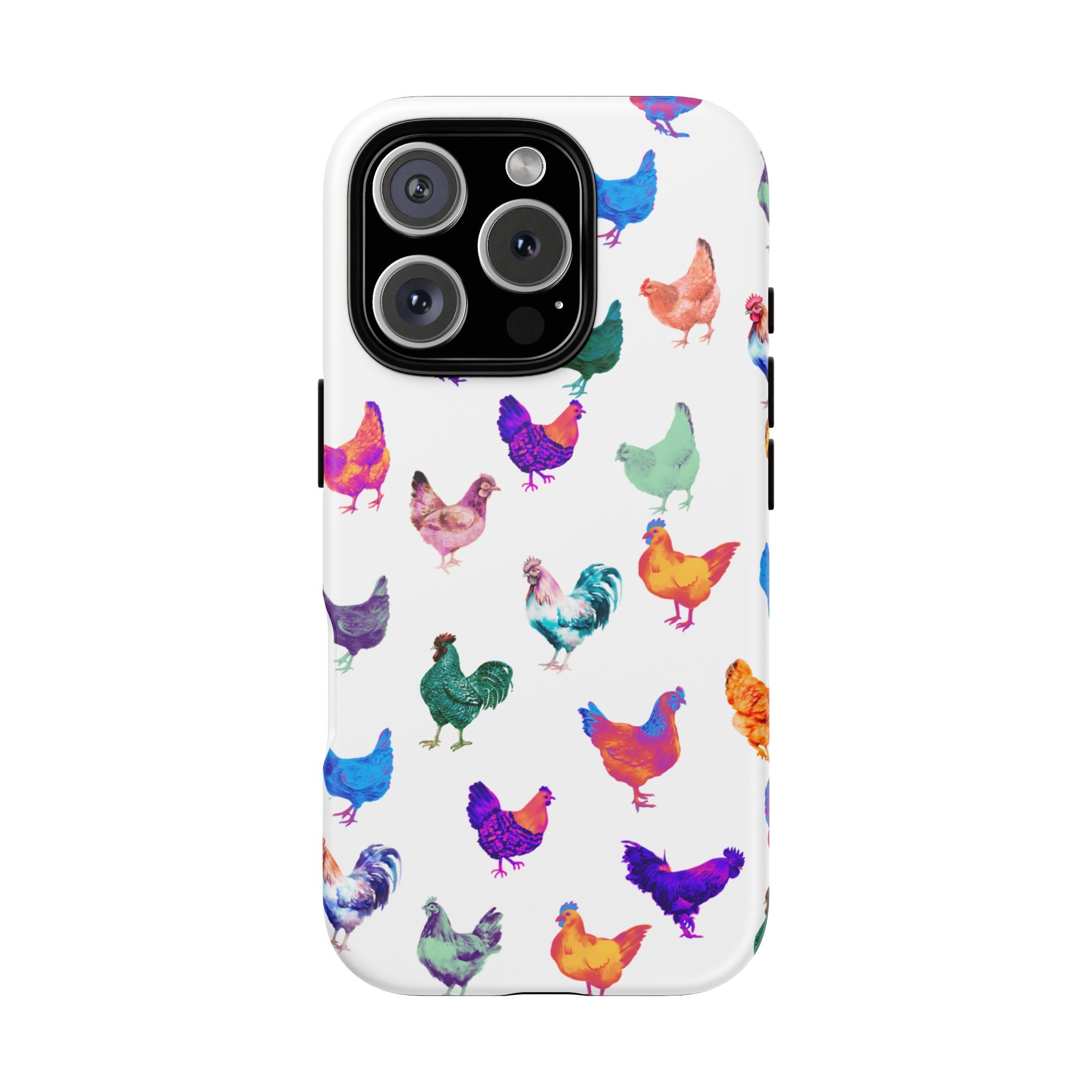 Cute Chicken Phone Case, Neon Chicken Phone Case, Chicken Lover Gift, QUIRKY PHONE CASE