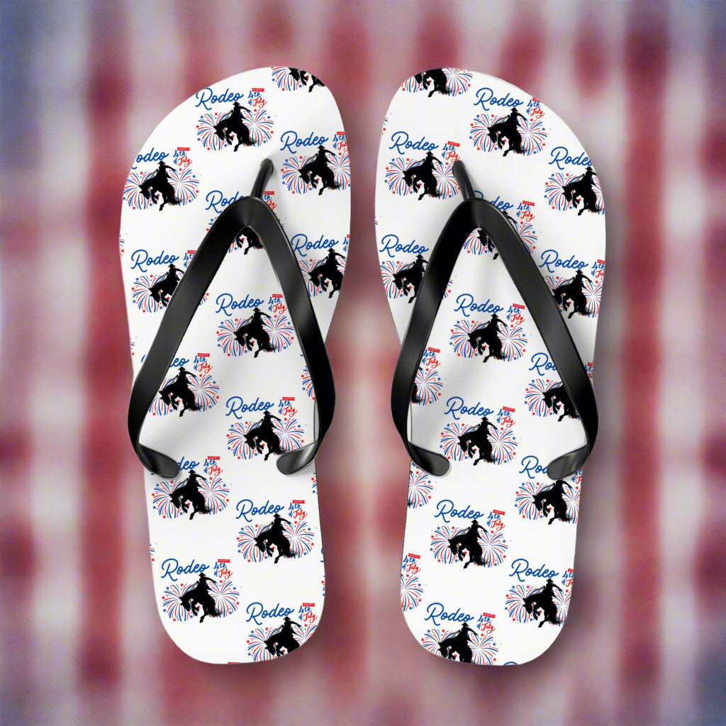 4th of july rodeo flop flops