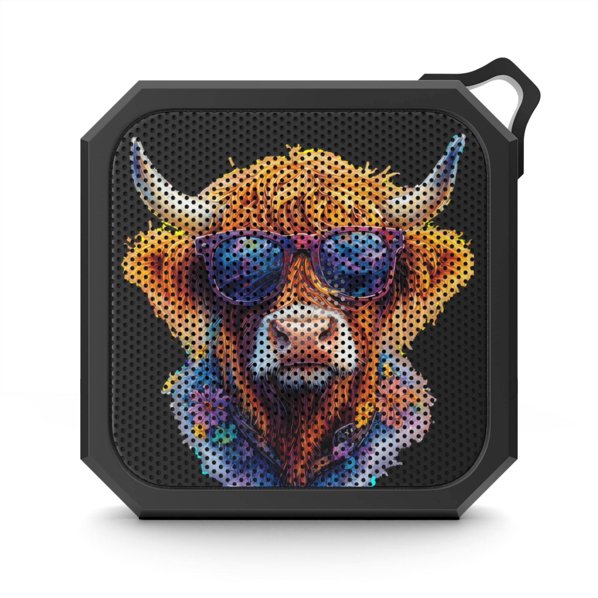 Highland Cow Bluetooth Speaker, Portable Outdoor Sound, Waterproof Travel Speaker, Cute Cow Gift for Highland Cow Lovers