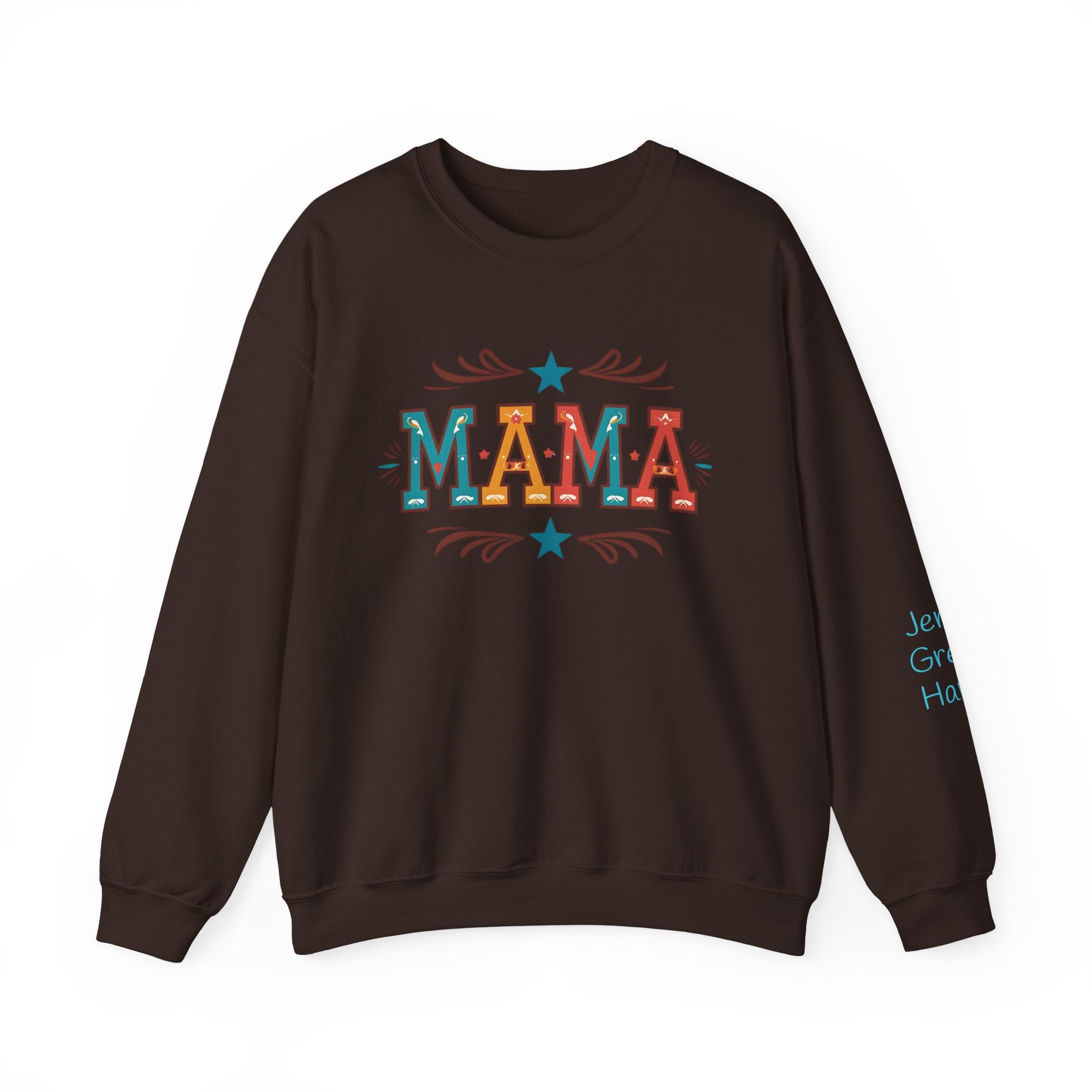 Western MAMA Sweatshirt, Custom Mom Gift with Kids Names, Cozy Mothers Day Crewneck