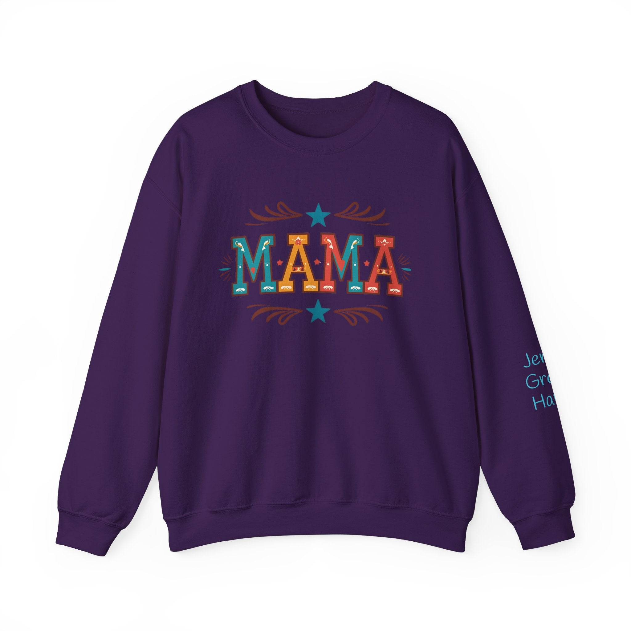 Western MAMA Sweatshirt, Custom Mom Gift with Kids Names, Cozy Mothers Day Crewneck