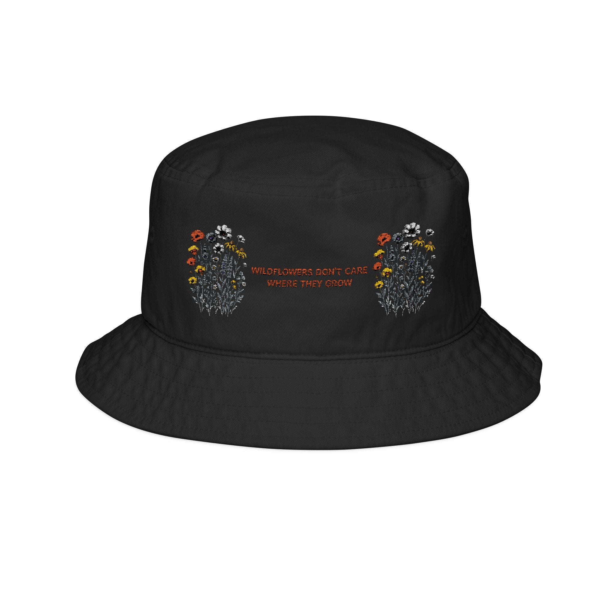 Wildflowers Bucket Hat | Gift for Mother, Grandmother, Garnder | Embroidered Garnder Hat | Gardner Gifts,
