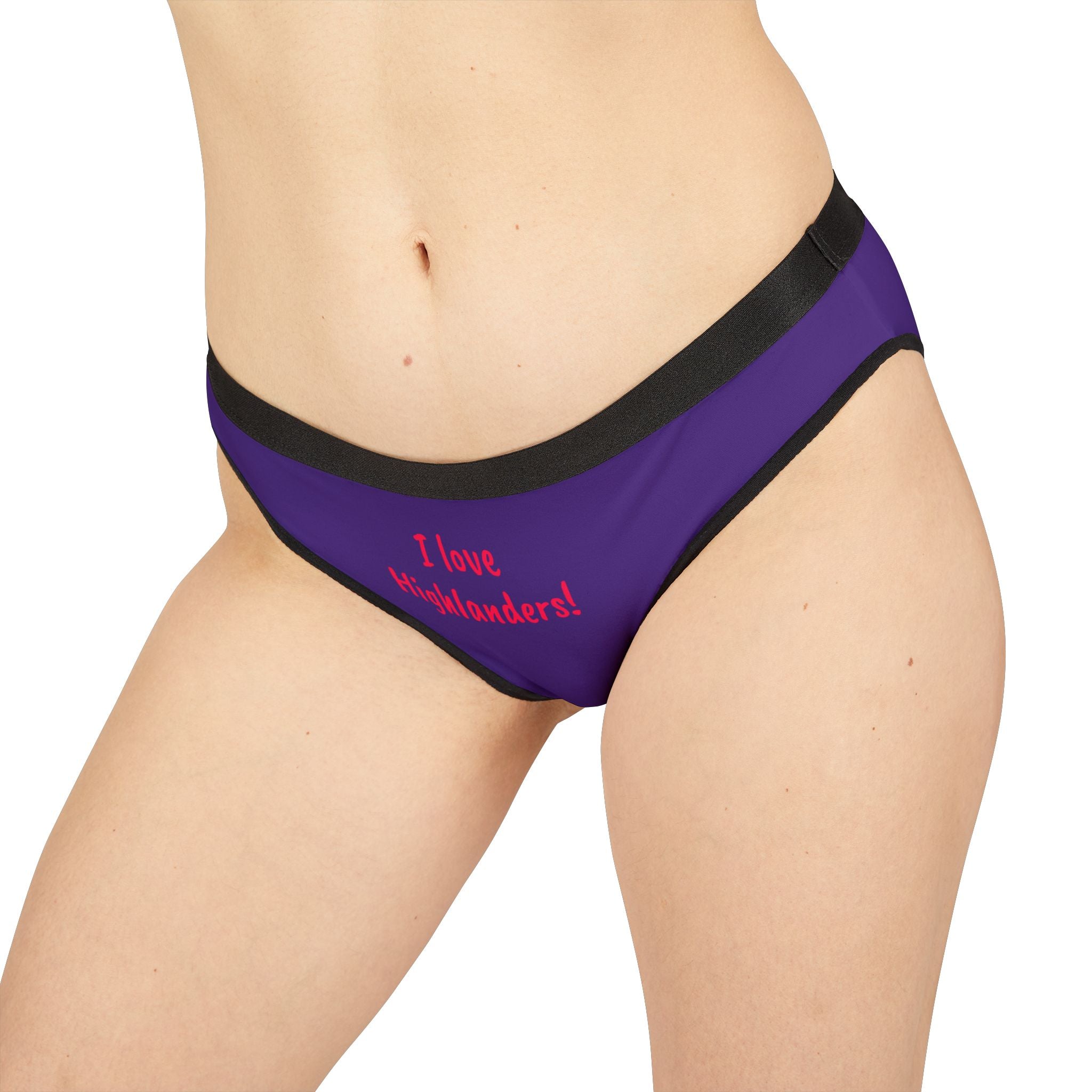 Custom Highland Cow Women's Underwear, Cute Lingerie Gift, Personalized Panties, Christmas Present, Cow Lover Undergarment, Funny Undies