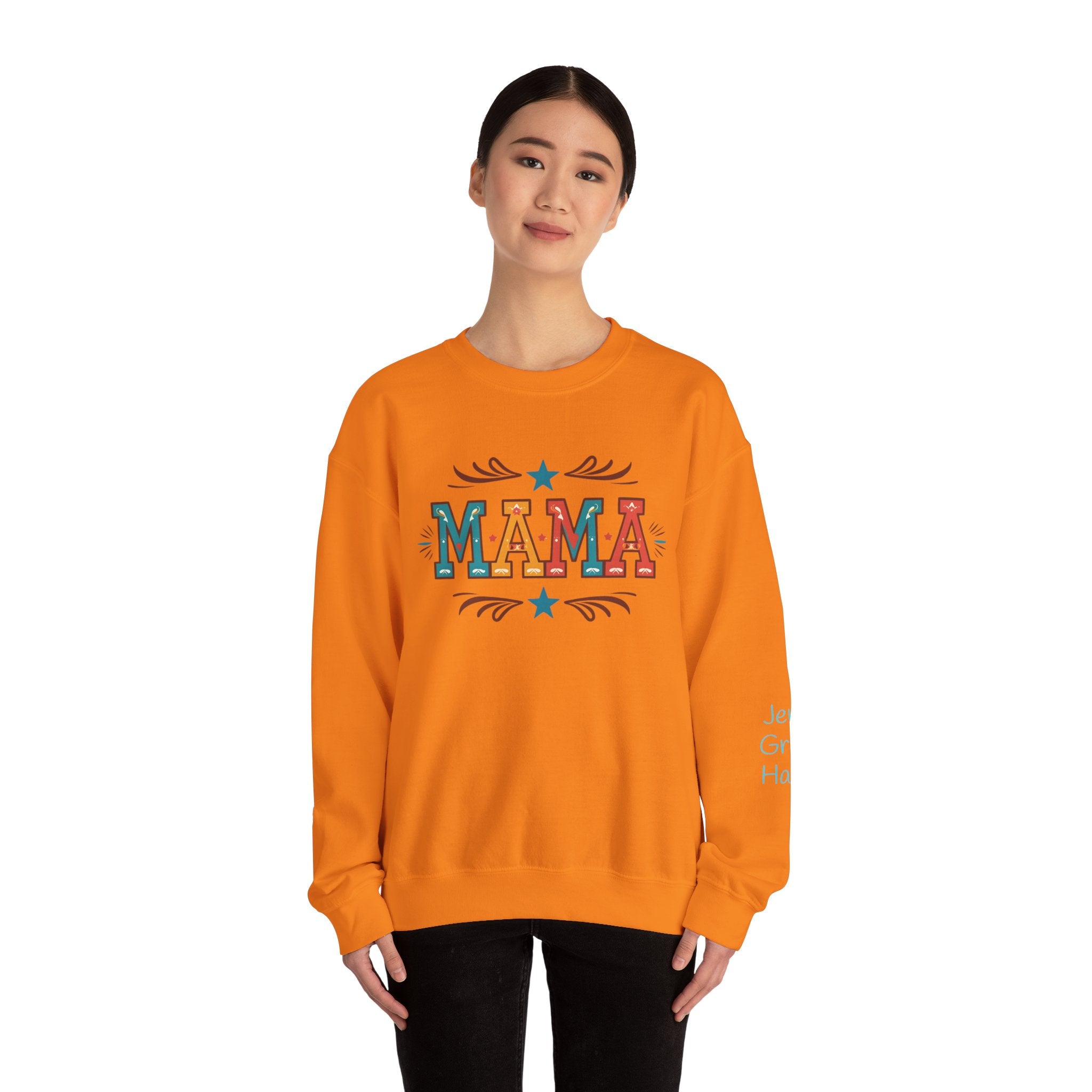 Western MAMA Sweatshirt, Custom Mom Gift with Kids Names, Cozy Mothers Day Crewneck