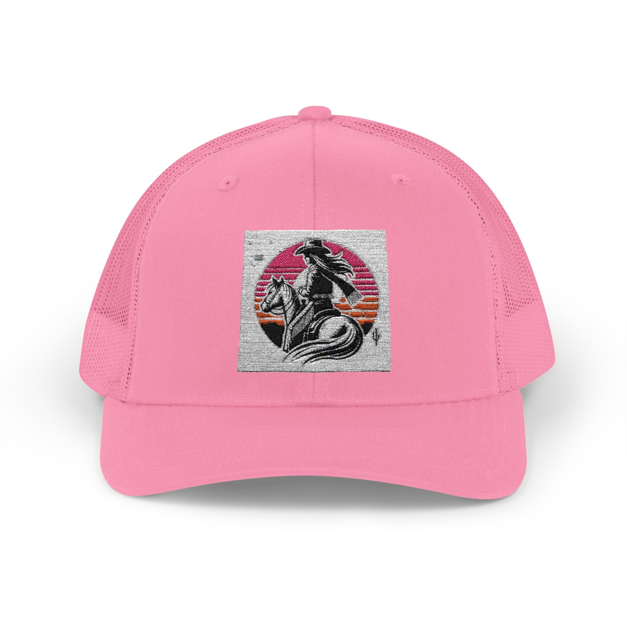 Cowgirl Trucker Hat, Cowgirls BASEBALL HAT, Custom Trucker Hat, Mid Height Western Cap, Emboidered Snapback Trucker Cap