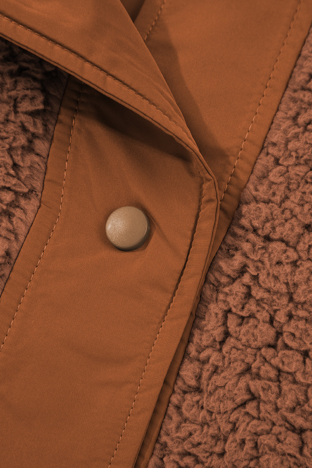 Cinnamon Faux Fur Vest – Snap Button Front Knot Side Plush Vest with Pockets, Cozy Layering Women’s Fall & Winter Fashion Outerwear
