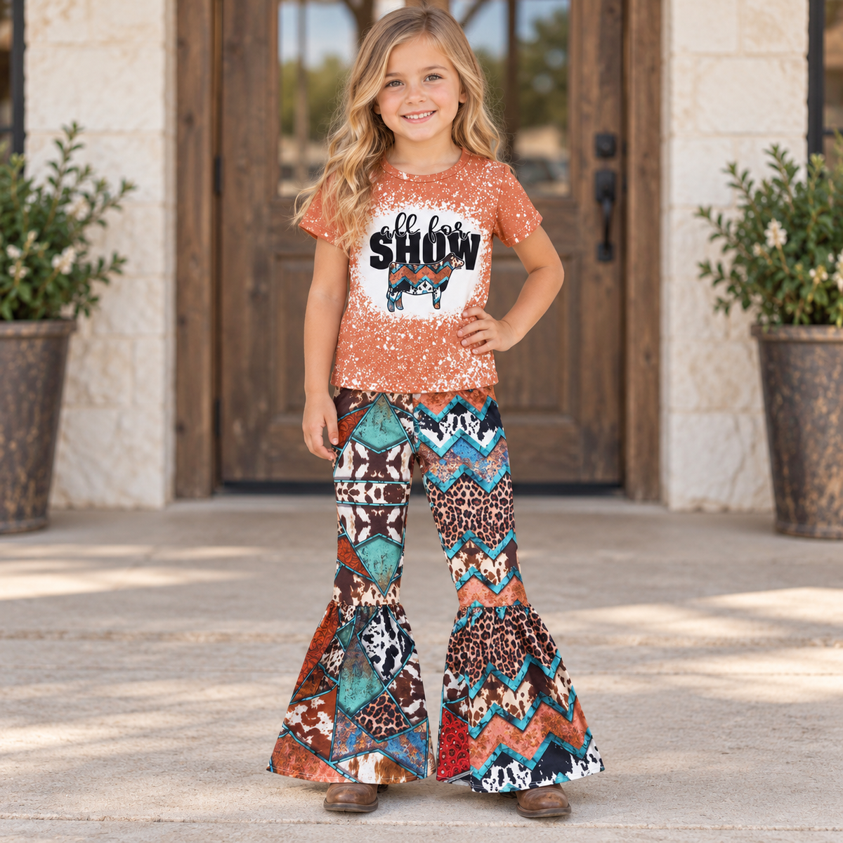 Girls All for Show Bell Bottom Outfit