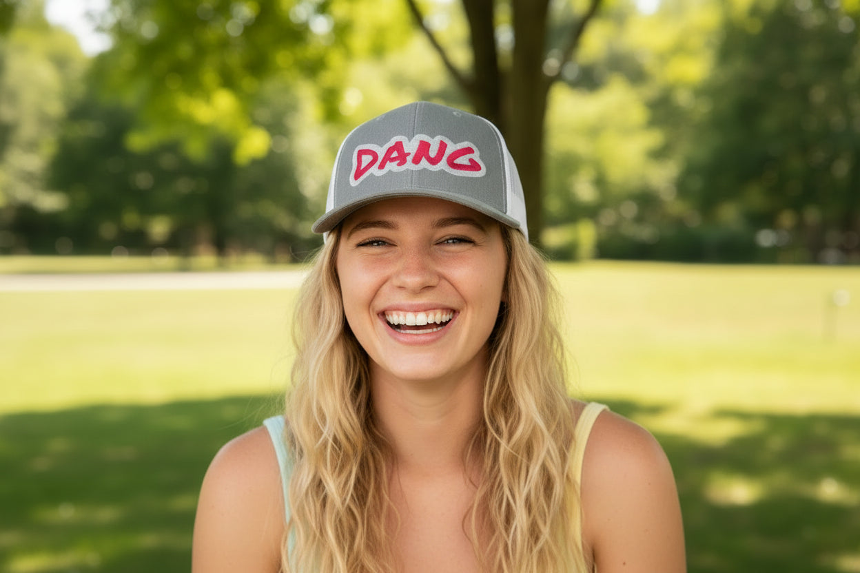 Custom Embroidered Trucker Hat: Pink Foam Western Cap -Razels