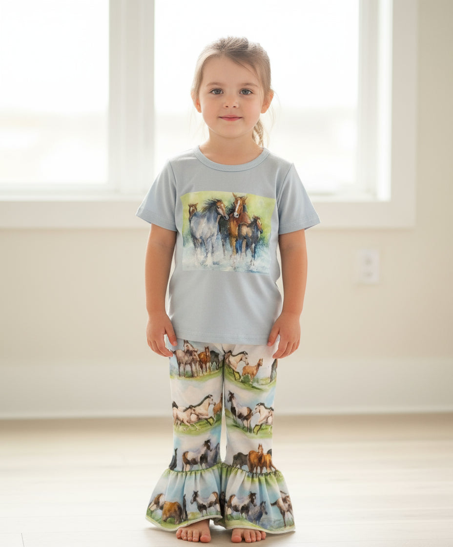 HORSE OUTFIT, Vintage Horse Bell Bottom Outfit for Girls 🐴❤️

Let your little one shine in this Vintage Horse Bell Bottom Outfit, featuring a charming Retro Horse Print Bell Bottom Pants and a Retro Horse T-Shirt. Perfect for horse lovers! 🐴❤️

✨ Key Highlights
✅ True-to-Size Fit: Comfortable for all-day wear and perfect for play or events.
✅ Soft & Stretchy Fabric: Crafted from a premium cotton/spandex blend for easy care and durability 🧺.
