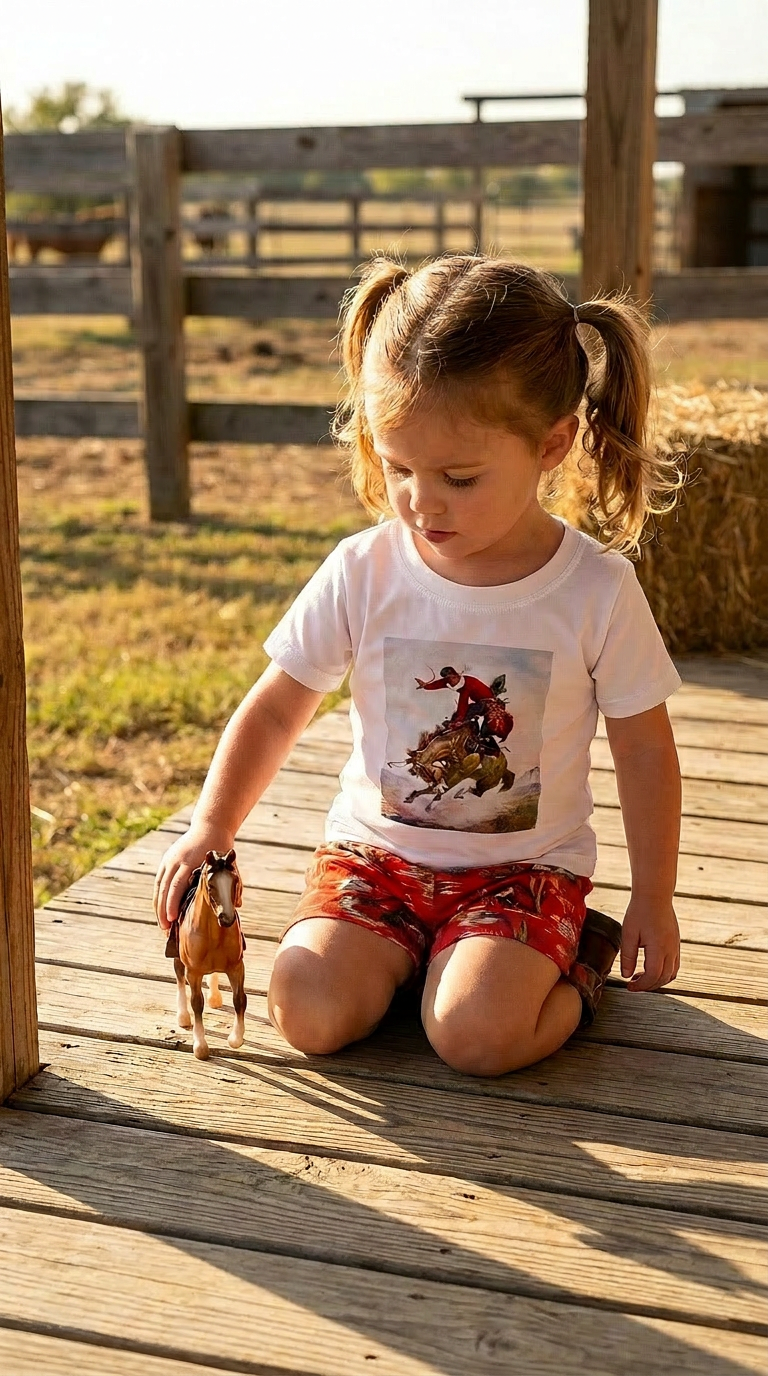 Girls Cowgirl Outfit, Cowboy Shorts