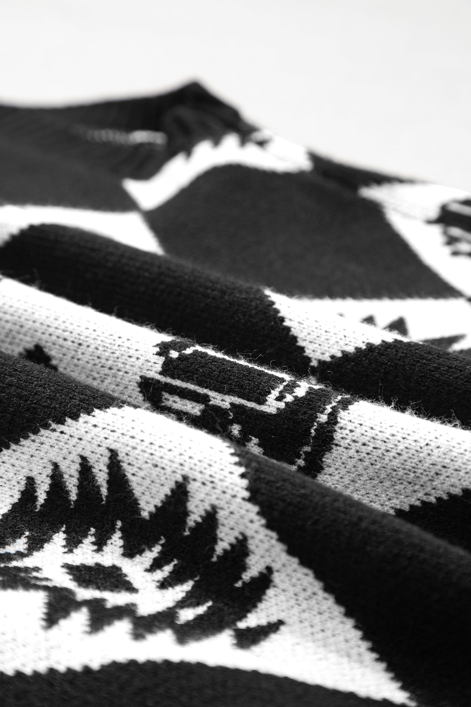 Women’s Black and White Western Argyle Sweater Vest