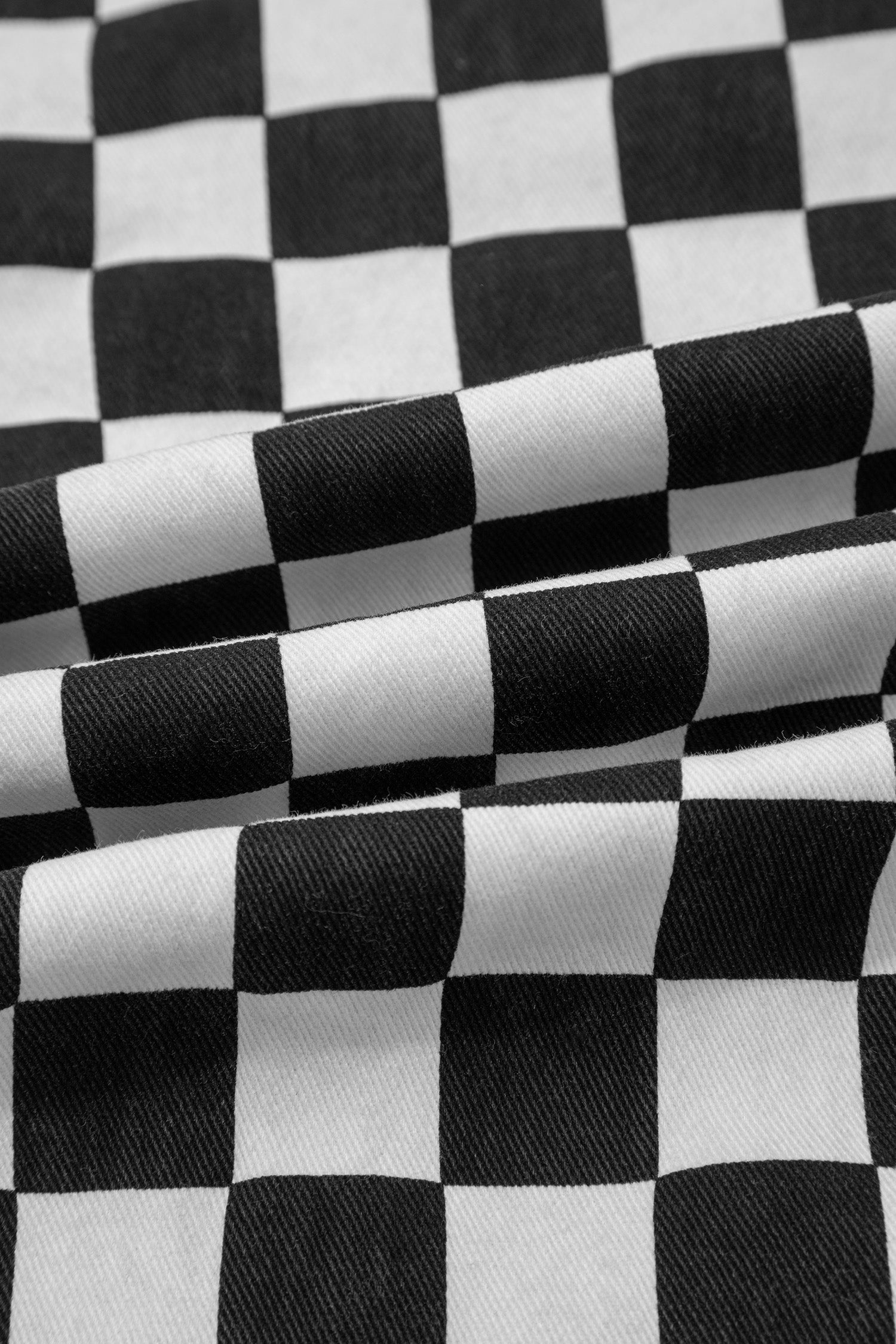 Women’s Black Checkerboard Distressed Cropped Jeans