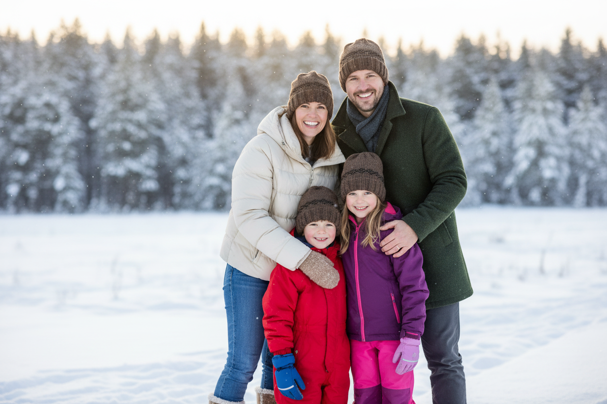 Pure Wool Winter Beanie – Handknit, Warm