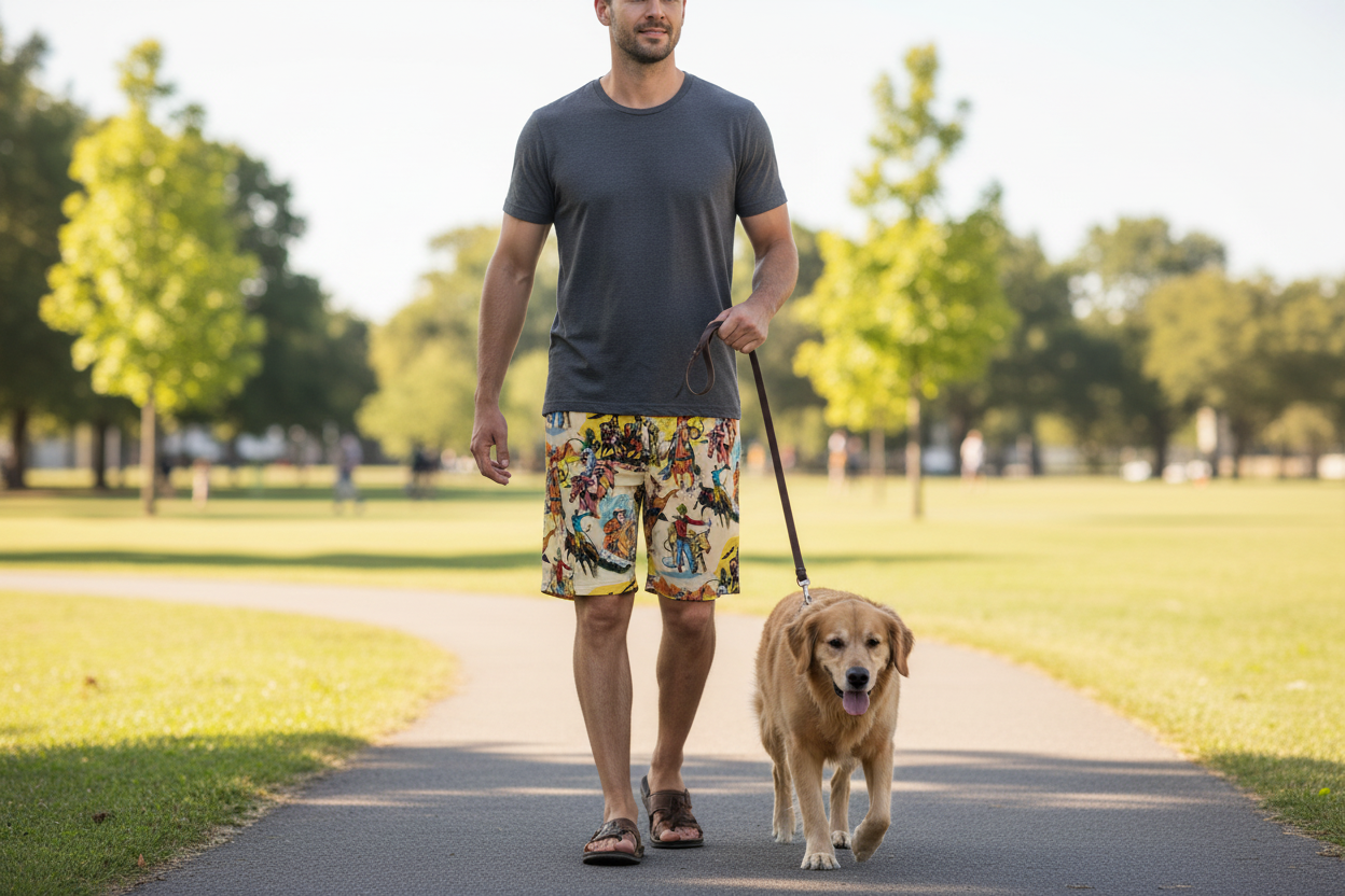 RETRO COWBOY ATHLETIC SHORTS, COWBOY SHORTS