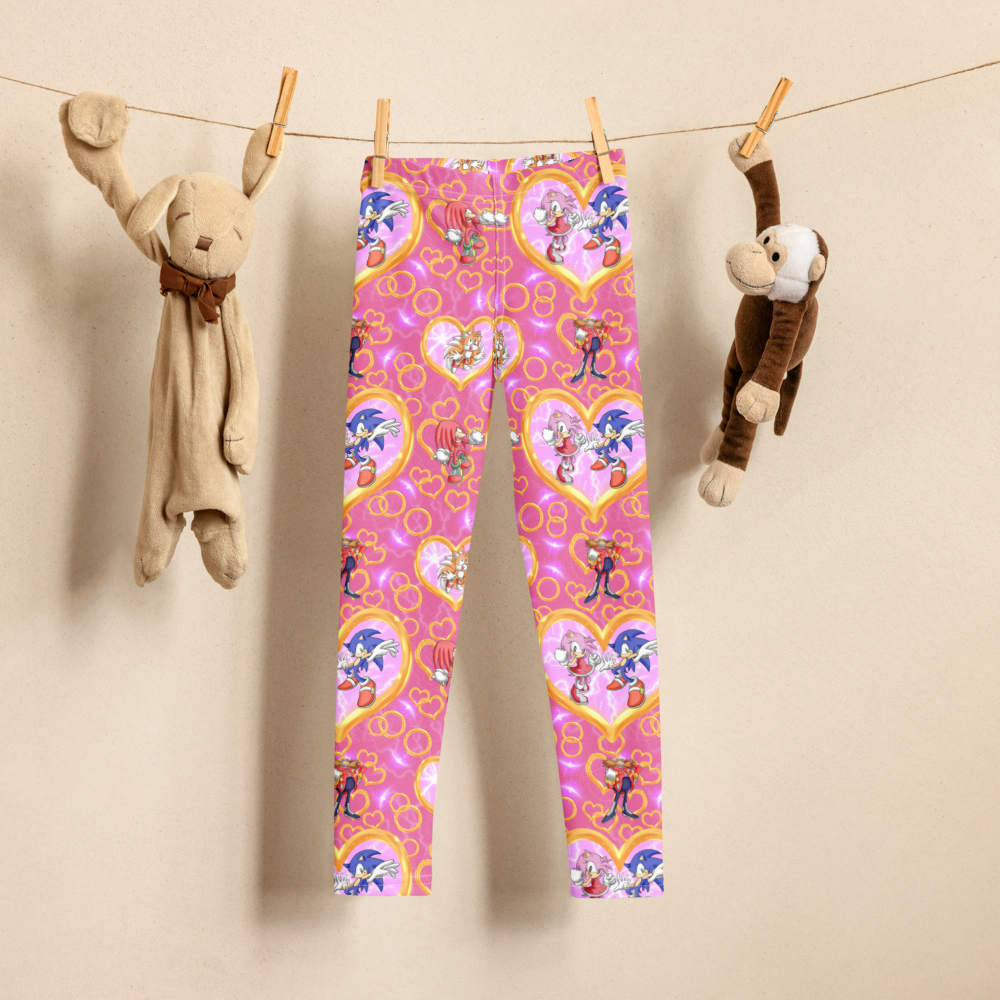 SONIC GIRL Youth Leggings – Pink Sonic & Friends Tween/Teen Sizes 8–20