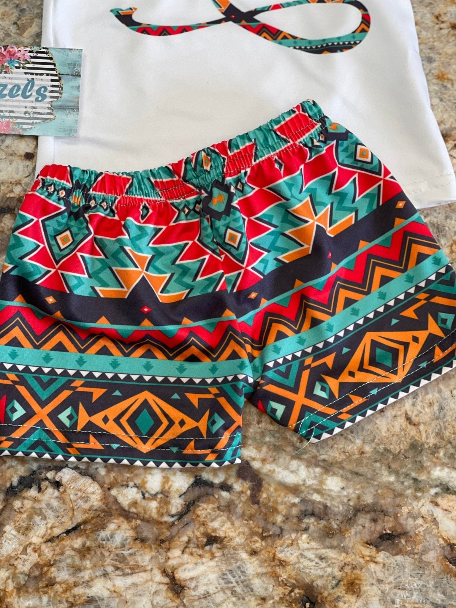 Aztec MAMA Tried Short Set, WESTERN BABY Outfit - Razels