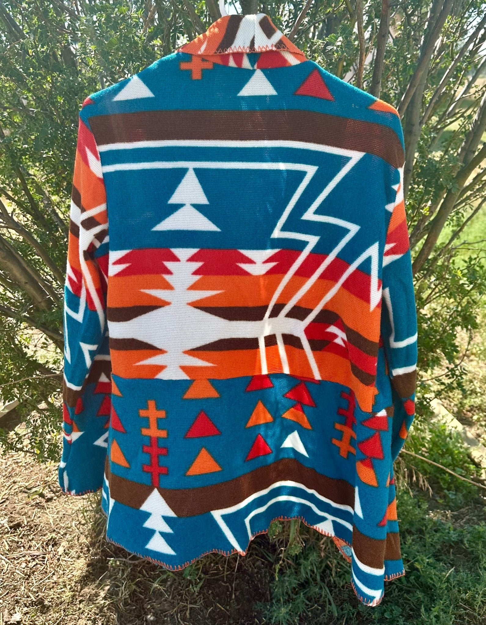 AZTEC Western Cardigan Women's Fall Lightweight Jacket Southwestern Cardigan - Razels