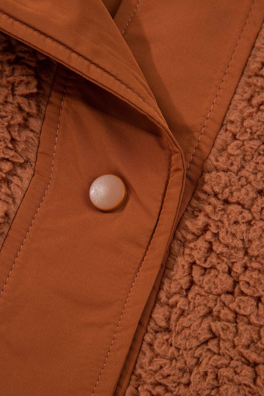 Cinnamon Faux Fur Vest – Snap Button Front Knot Side Plush Vest with Pockets, Cozy Layering Women’s Fall & Winter Fashion Outerwear