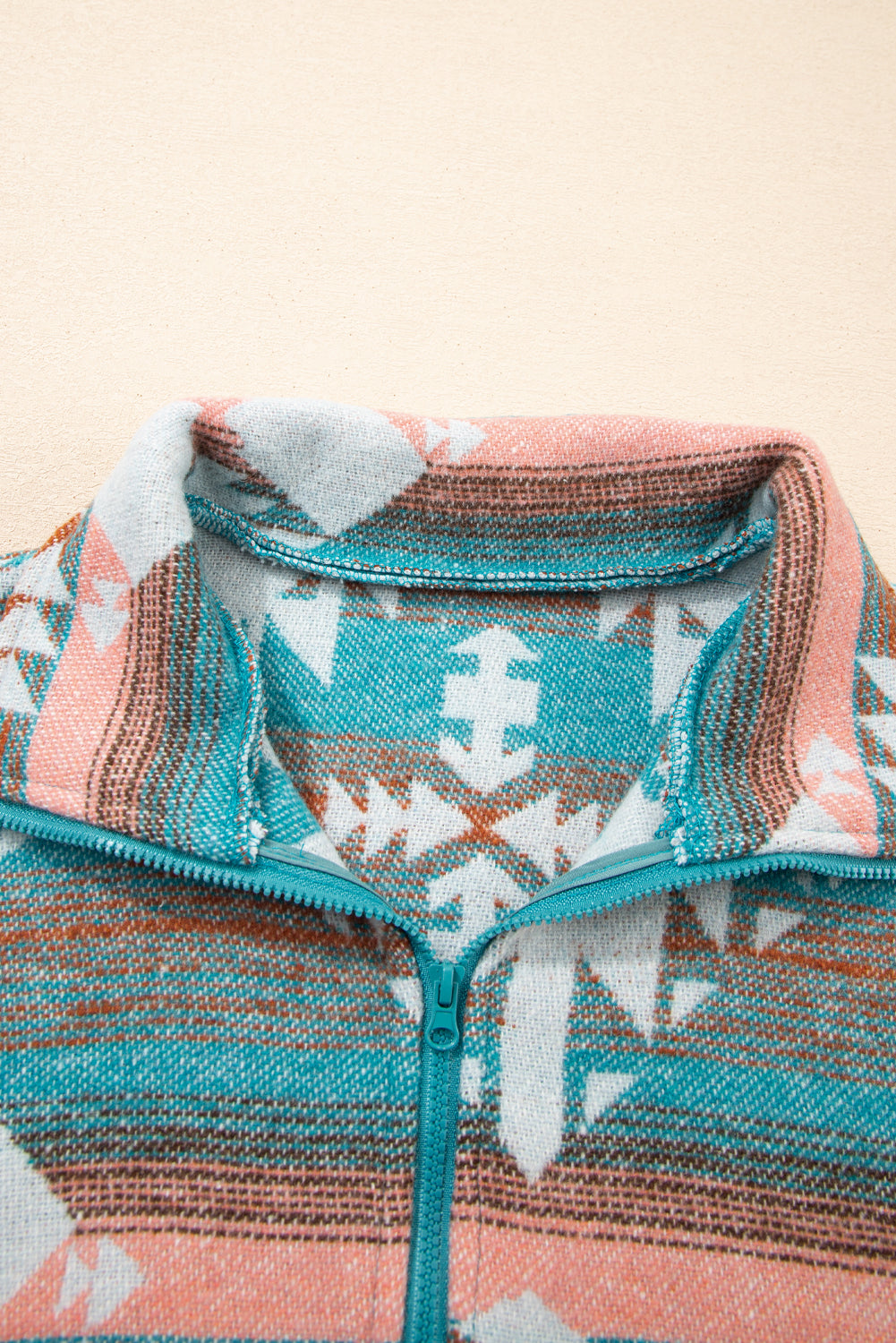 Aztec Quarter Zip Sweatshirt, Western Pullover, Cowgirl Aztec Top,