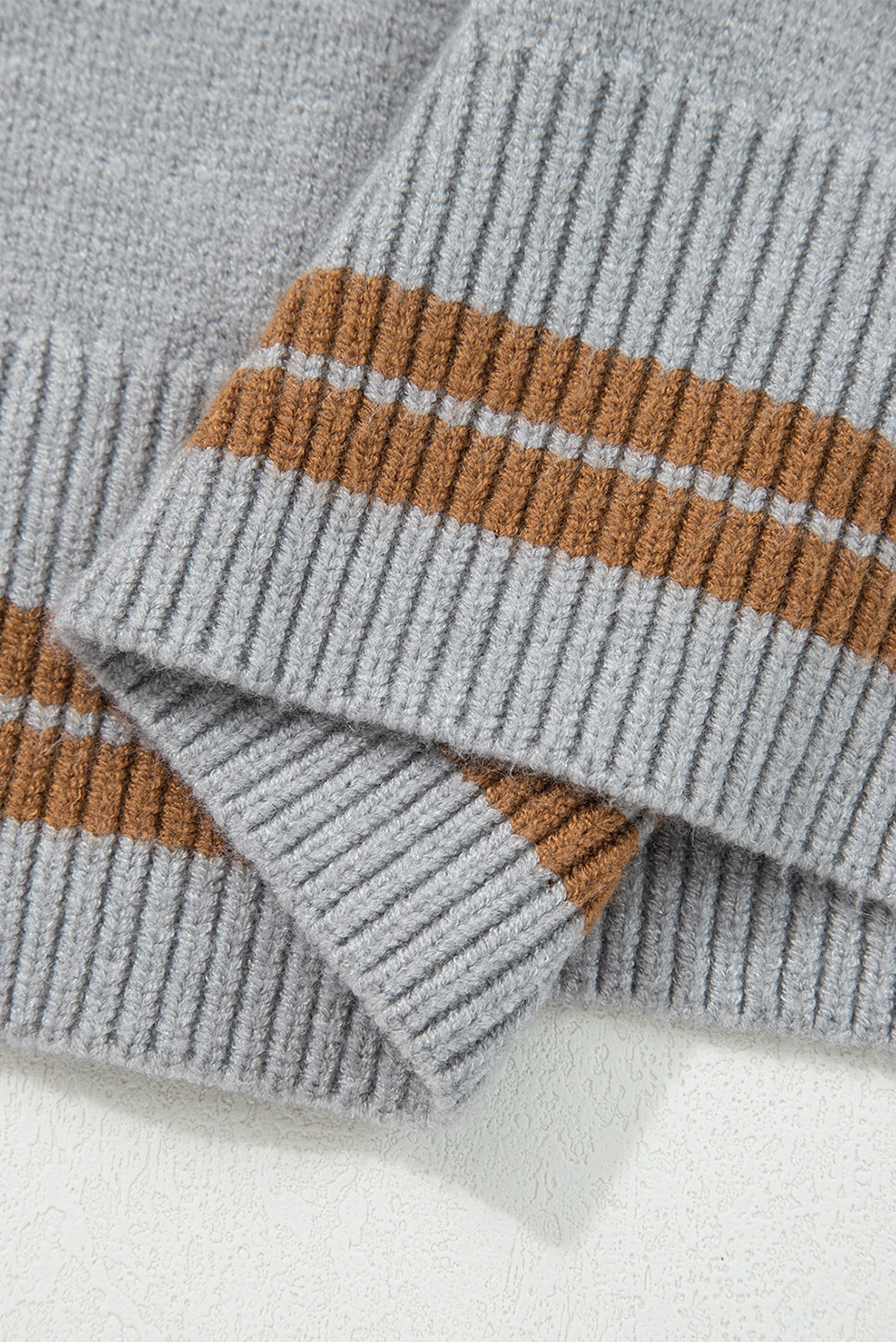 Light Grey “See You Cowboy” Embroidered Western Sweater | Oversized Drop Shoulder Graphic Pullover