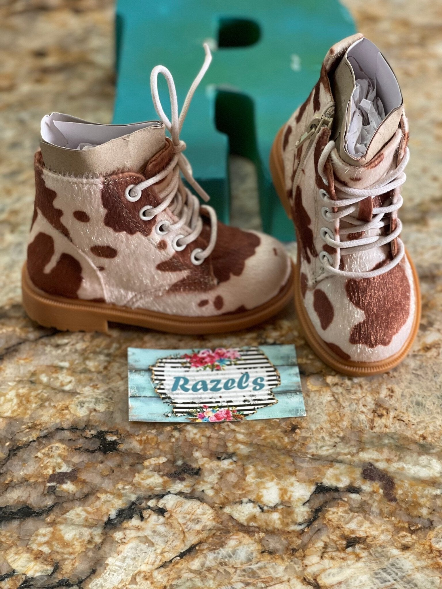 COW print BOOTS, Western Cow Boots - Razels