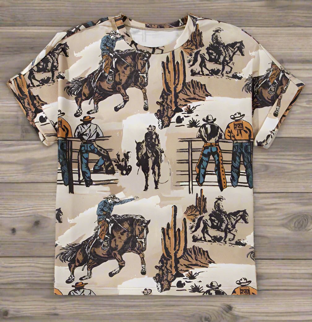 Cowboy Tshirt Women, Western Tshirt for Women, - Razels