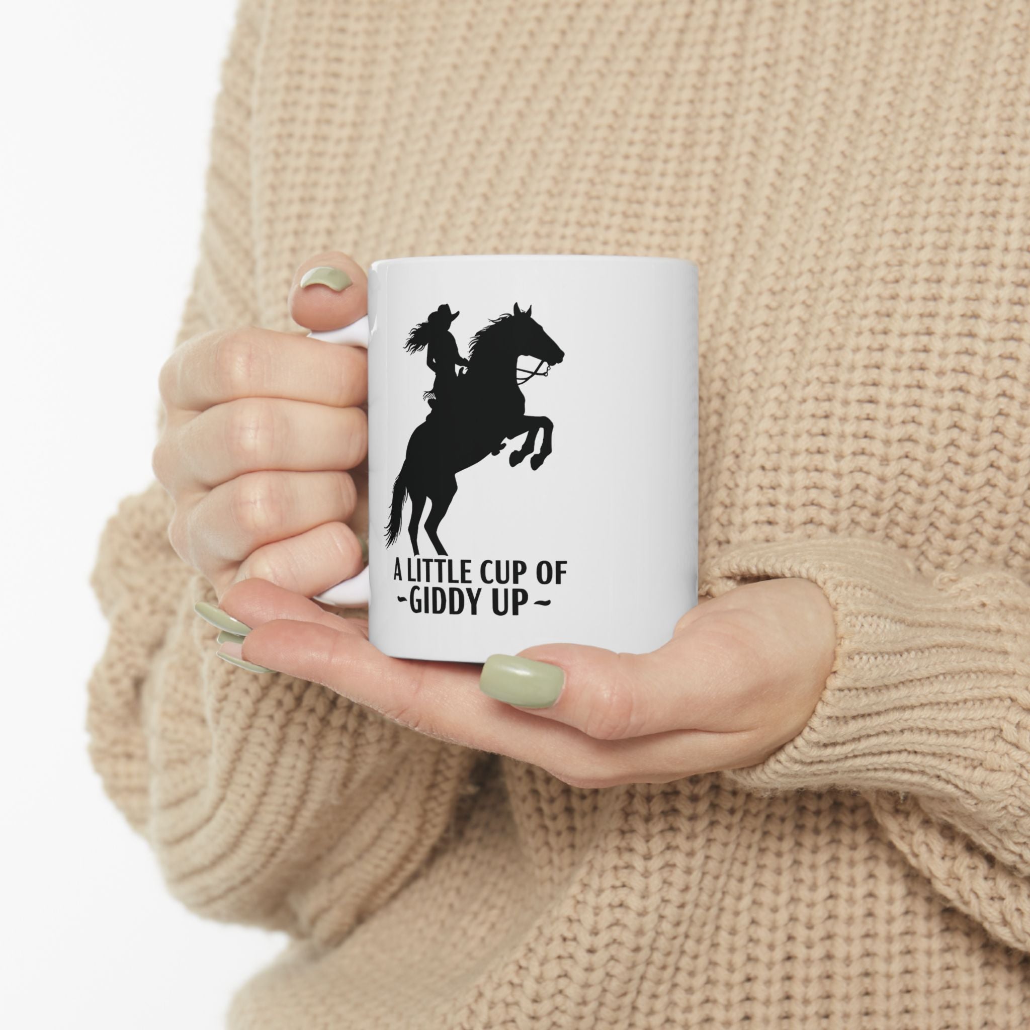 Cowgirl Coffee Cup, Gift for Cowgirl, Little Cup of Giddy Up, Cowgirl Kitchen Decor, Rodeo Mug - Razels