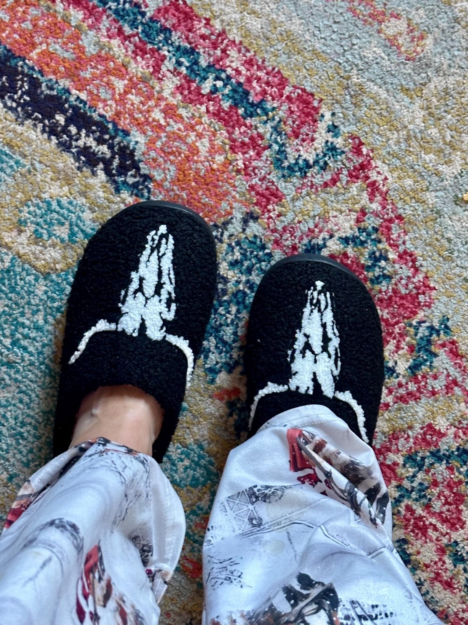 COWGIRL GIFT, Longhorn Skull Slippers - Razels